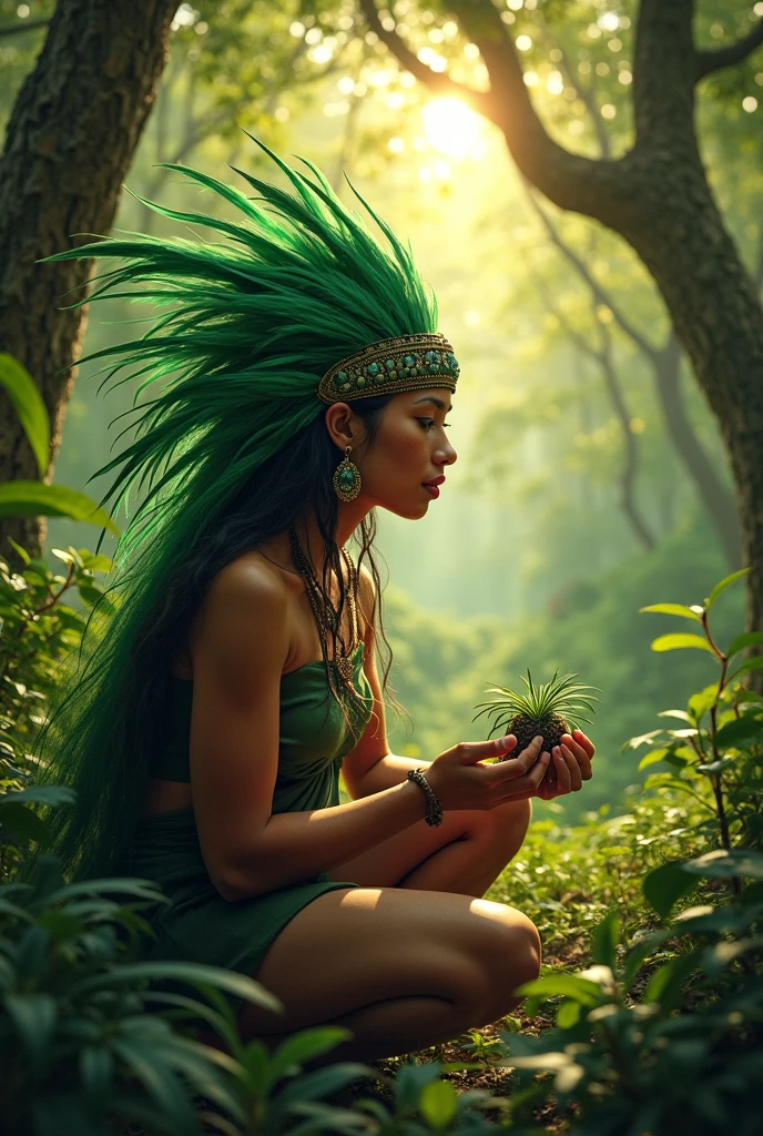 Caipora, Brazilian folklore, with your pipe 