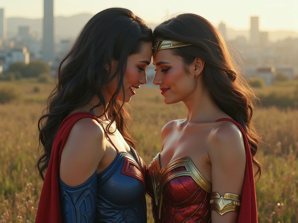 Supergirl is strangled by Wonder Woman with her bare hands.