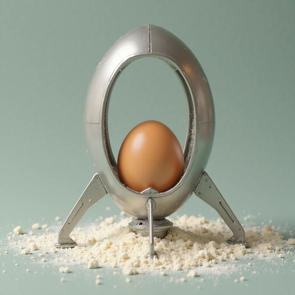 drawing of a space rocket pulling an egg through a string, obra de arte, bra