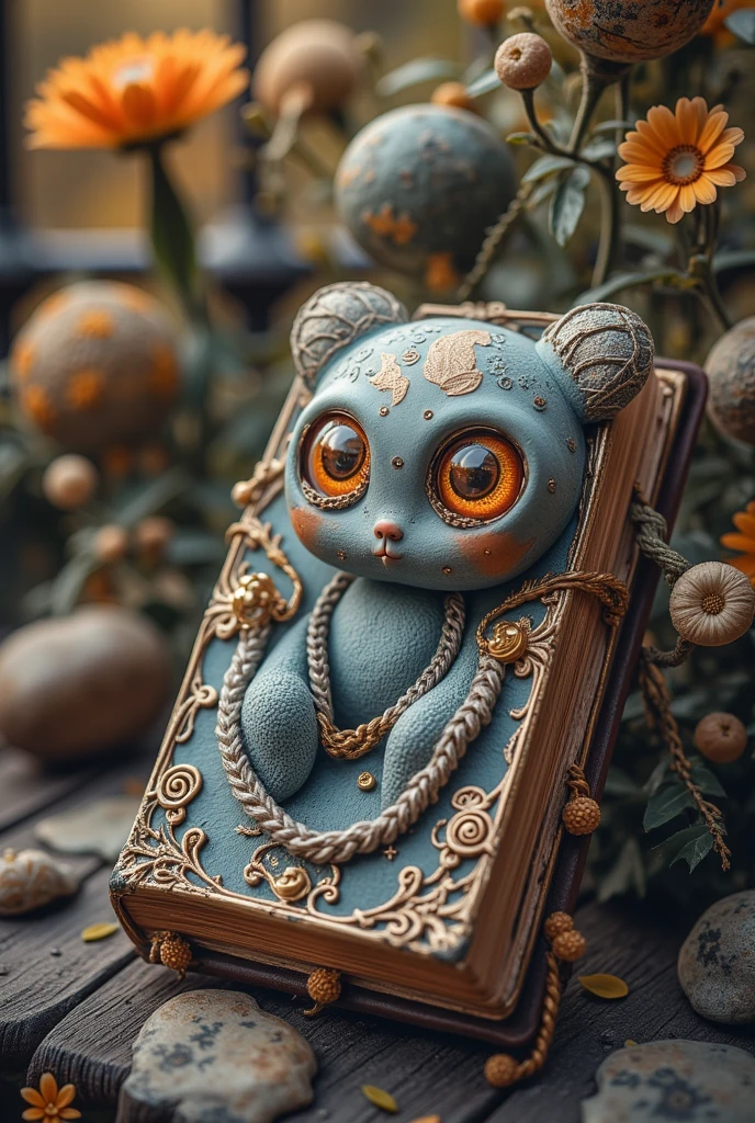 ( masterpiece,Best Quality:1.2),Strange book,chain