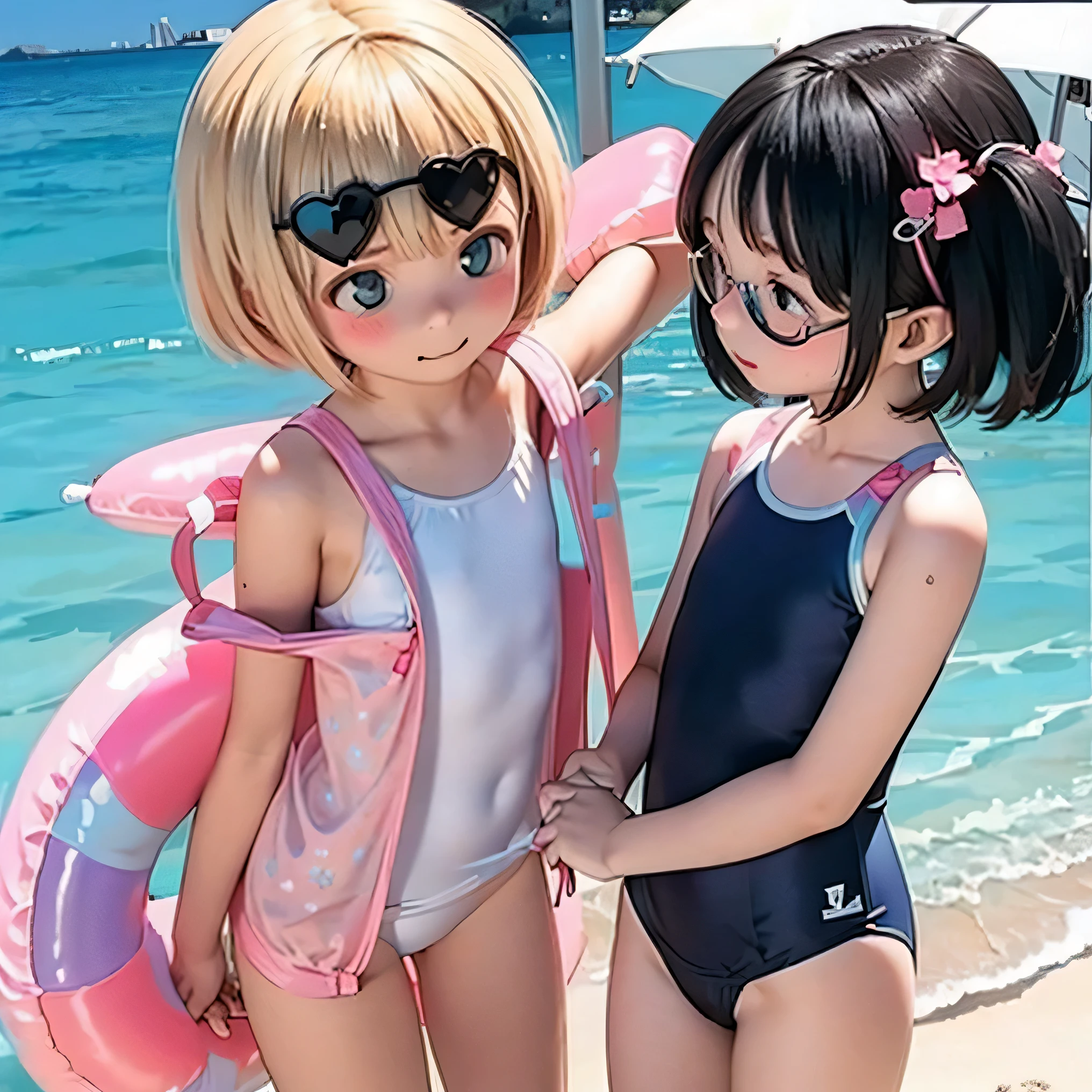(((( Let's wear a swimsuit in the summer heat)))) lit
Bob 、 : : what are the tightest glasses ??, Feint Heart Girls