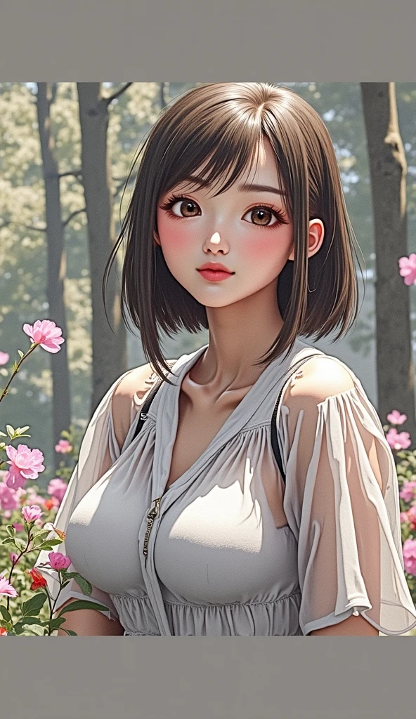 "Complete artwork masterpiece, high quality, ultra detailed in 4k, 8k, high resolution, hyper-realistic photo, hyper-detailed, realistic skin texture, amazing shadows, highly detailed background, extremely detailed texture, perfect lighting, high-level image quality." One beautiful woman, posing for pics, looking at camera, dark long hair, fair skin, use as model.