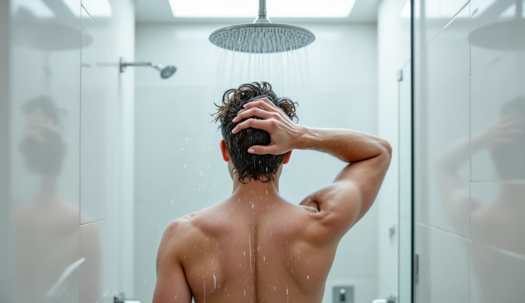 Penis
 handsome boy shower