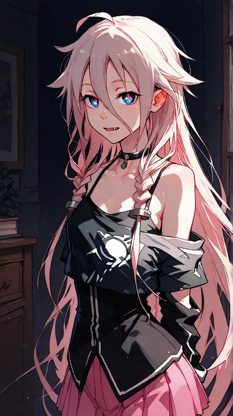 score_9, score_8_up, score_7_up, (masterpiece), (best quality), (highly detailed), 1girl, (IA), dark, vampire eyes, vampire fangs,