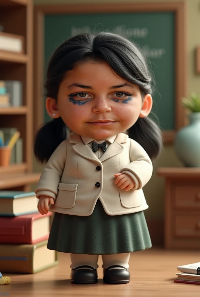 CBZBB, female doctor, personagem, Fofa, pequeno, majo, arte digital, circunstanciado, fofo, Realistic, Humanoid, character, tiny, Cinematic sho, cinematic lights, female doctor, Parece feliz