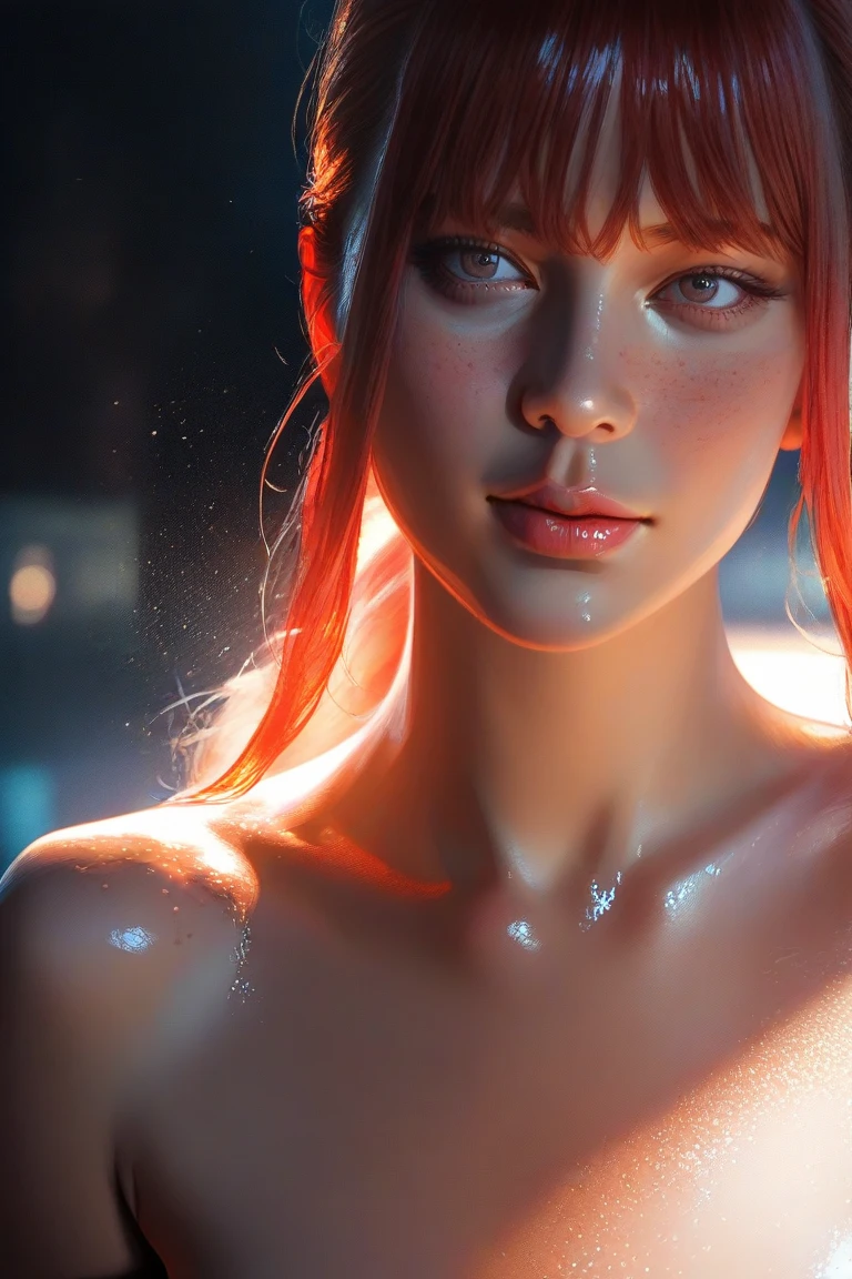portrait, Close-up, upper body. long, Red hair, closed eyes, naked, breast size twelve, kiss, Little sister fox, 15 years. (masterpiece, top quality, Best quality, official art, beautiful and aesthetically pleasing:1.2), extremely detailed,(fractal art:1.2),colorful,The most detailed, (dynamic pose), (abstract background:1.5), (Many colors:1.4). ((split. skin texture. elegance. photorealism. unreal engine. 3D model. Ultra high quality textures. high detail. permission 8k))