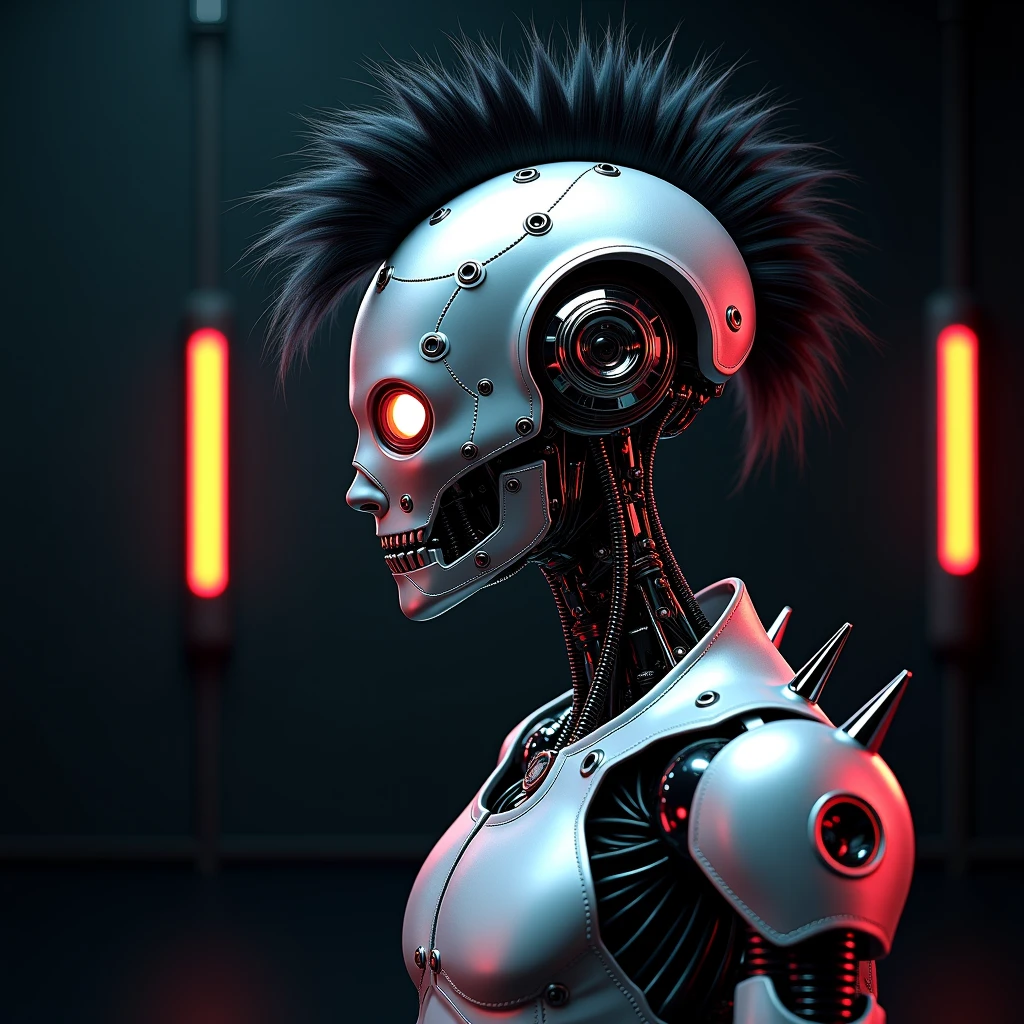 8K, fire ,red, flame,,explosion, , highly detailed, a beautiful ultra detailed of a beautiful profile, biomechanical cyborg,deamon 1mechanical girl,((ultra realistic details))woman with all ruby red dress, fantasy,, fantasy, intricate, elegant, highly detailed, , sharp focus, illustration,red black hole, MCSkin complex 3d render ultra detailed of a beautiful profile, biomechanical cyborg, analog, 150 mm lens, beautiful natural soft rim light, big leaves and stems, roots, fine foliage lace, colorful details, samourai, Boris Bidjan Saberi outfit, pearl earring, piercing, art nouveau fashion embroidered, intricate details, mesh wire, mandelbrot fractal, anatomical, facial muscles, cable wires, microchip, badass, hyper realistic, ultra detailed, octane render, volumetric lighting, 8k post-production, red and white with a bit of black, detailled metalic bones, semi human, iridescent colors, Glenn Brown style, white room,(art by David Sims:1.3),,<lora:LowRA:.9>dark theme