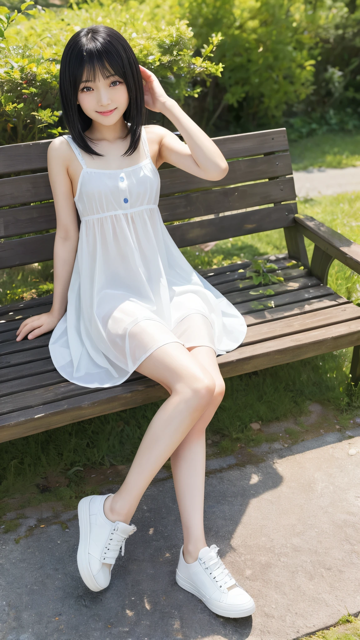 top quality、  natural depiction、  nothing 、  details、delicate、Very high degree of perfection 、 Beautiful Body Lines,Girls are middle school students  １Grade、   black hair、Cute girl's eyes、Best ratio、 小さなchest、 (((Satoko Hojo)))、shoes 、(I'm wearing a summer dress made of light fabric)、The weather is heavy rain、  (Underwear、transparent with panty line) 、(  has a high degree of perfection ),.(stroking a girl &#39;chest:1.0)、( Japanese Middle-Aged Man 、hugging a girl sitting on a park bench:1.2)、(stroking a girl &#39;chest:1.0)、(Inserted inside a girl's body   :1.2)、(( girl with a puzzled expression:1.2))、(perfect anatomy:1.2), (detailsな手:1.3, perfect right hand:1.2), (detailsな脚:1.3, thin thighs,  beautiful feet)