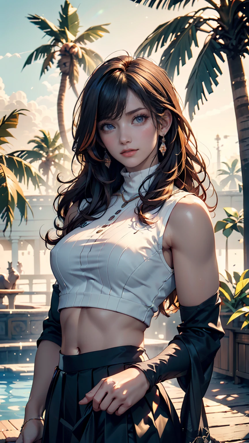 RAW photo, General plan of a 21-year-old woman in a white silk shirt, long haircut, pale skin, shapely body, ((Full-size body)), in a wheat field, the wind, Epic scene, (high skin detail: 1.2), 8K UHD, dslr, soft-lighting, hiquality, film grains, Fujifilm XT3