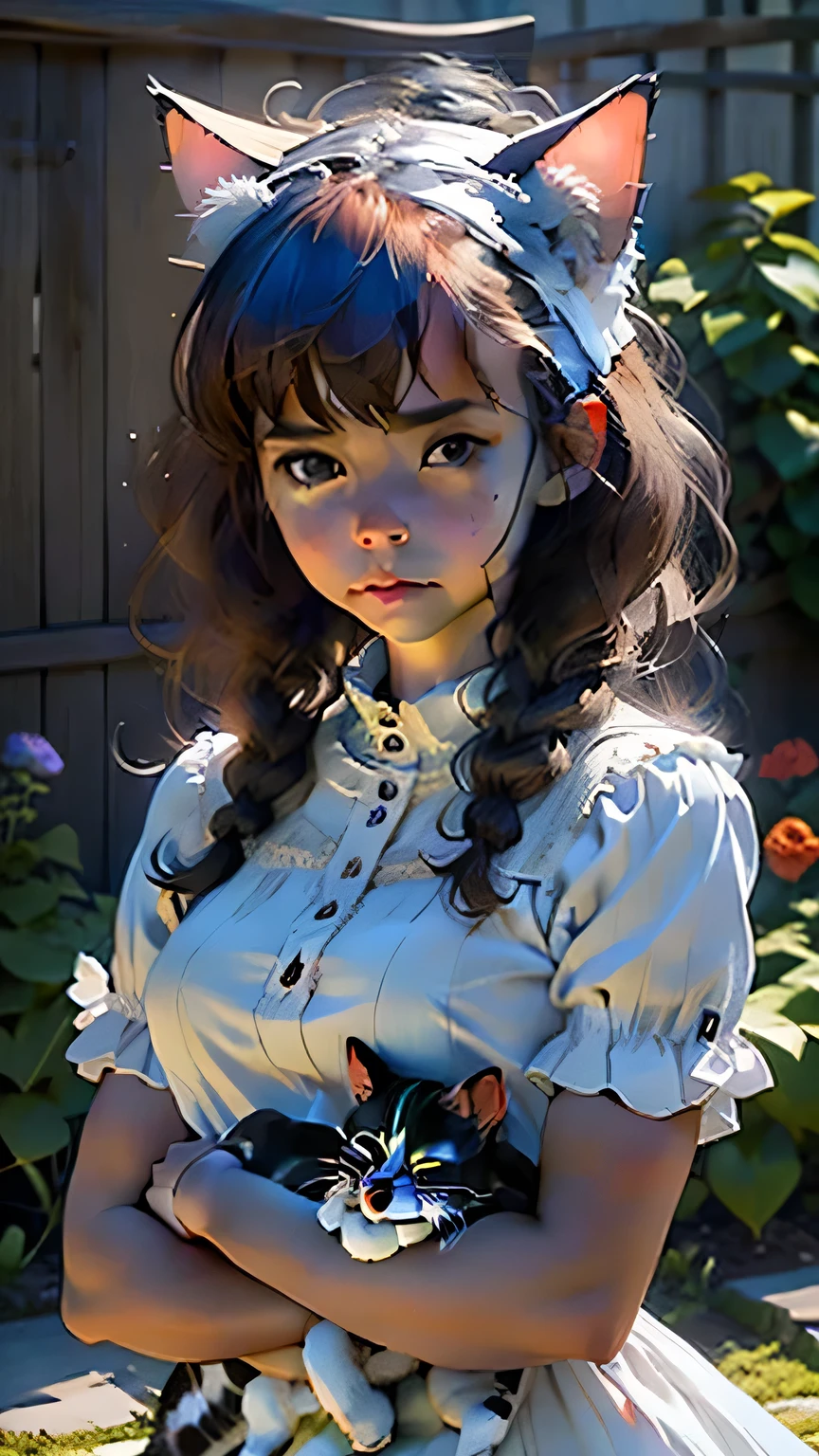 (GeGe:1.9), (woman), (brunette), (brown eyes), (freckles:1.9), dynamic view,score_9,score_8_up,score_7_up, cute bunny girl,(((1girl))),((bunny girl with extremely cute and beautiful brunette hair)),(((bunny girl:1.5,anthro furry cute,bunny-girl))),(((bunny white ears:1.5,bunny white ears on head:1.5,big bunny white ears))),(38 years old),
(large chest:1.4),(((brunette hair,brunette twintails,messy brunette hair,))),((brown eyes)),intricate eyes,beautiful detailed eyes,symmetrical eyes,((fat)),(((lustrous skin:1.5,bright skin: 1.5,skin tanned,shiny skin,very shiny skin,shiny body,plastic glitter skin,exaggerated shiny skin,illuminated skin,wet legs))),(spider lower abdomen,narrow waist,wide hip,athletic body,inflated legs, thick thighs,detailed body,(detailed face)),
cute,slutty,seductive,erotic,(nsfw),
((intricate black thong)), ((black corset with red edges)), ((black strapless bra)), ((fishnet stockings)), ((red bow on neck)), ((garter belt)) , (white shirt cuff with gold buttons), (red ribbons on his bunny ears)
(dynamic pose:1.0),solo focus,embarrassed,(centered,scale to fit dimensions,Rule of thirds),
((pine forest)),scenery:1.25,((intricate scenery)),((forest background)),
(Glossy pastel ornaments),highres,sharp focus,(ultra detailed,extremely detailed),(photorealistic artwork:1.37),(extremely detailed CG unity 8k wallpaper),(((vibrant colors,vibrant theme))),(intricate),(masterpiece),(best quality),artistic photography,(photography taken by sldr),(intricate background),perfect rendered face,perfect face details,realistic face,photo realistic,((intricate detail)),(((realism))),