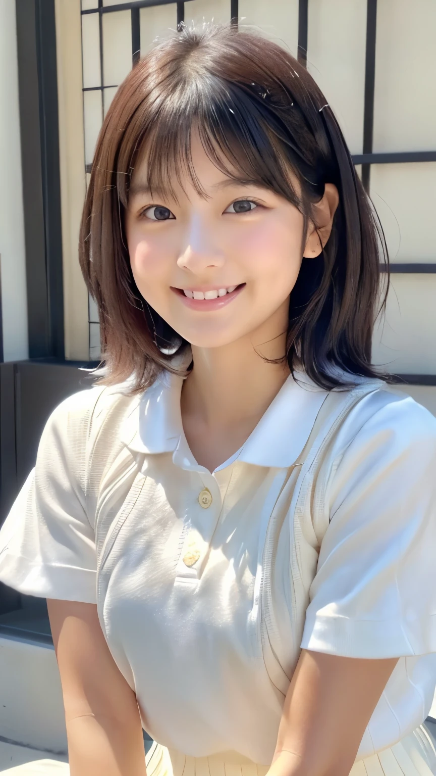 1girl, black hair, (:1.6),
A girl is sitting at the table across from me in the cafe, There is a cafe latte on the table, a cup of cafe latte, She is looking at me and smiling, (whole body:1.3),
(8k, RAW photo, best quality, masterpiece:1.2), High detail RAW color photo, professional photograph,(realistic, photo realistic:1.2), ((best quality)), bokeh,using reflectors, f/1.4, 85mm,
japanese girl, detailed beautiful face, detailed face, (bashful smile:1.2),captivating smile, beautiful, extremely pretty, cute like a doll, , female idol, round big eyes, small nostrils,