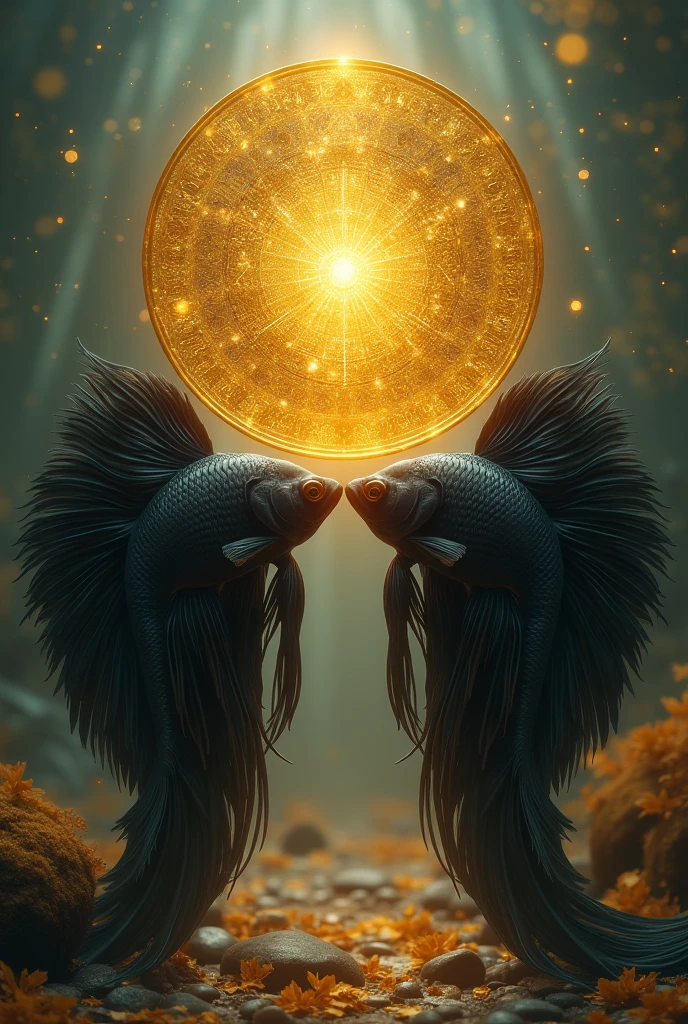 (maximum quality, exquisite design, better lighting, better shading), statue of 2 dragons in the form of Yin Yang, under the moon and the sun, detailed and realistic details, intricate, carved in gold and silver marble, shining with moonlight and sunlight, a perfect balance between light and dark, mystical and serene.