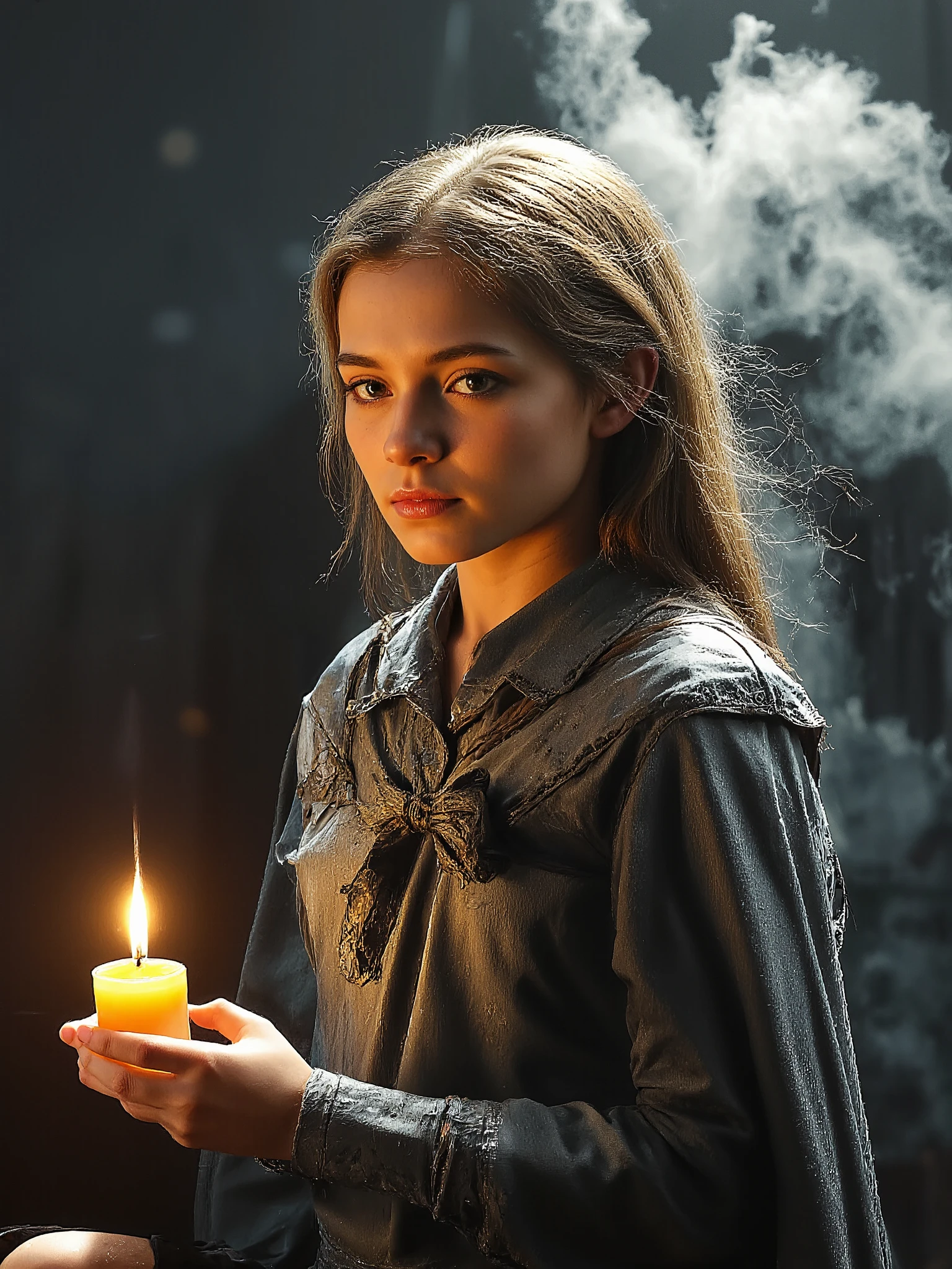 1 girl who died, flickering candle