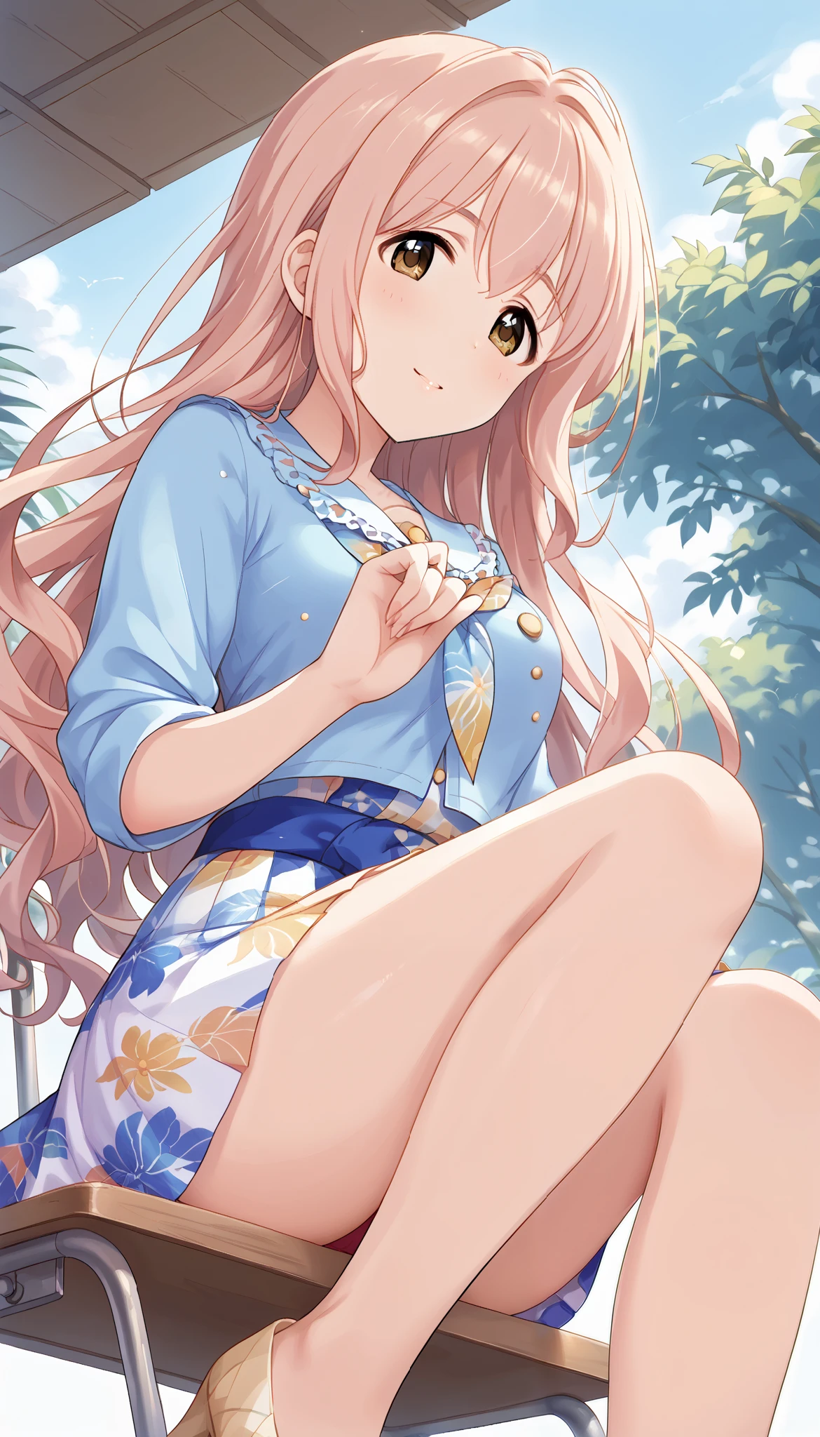 (masterpiece), (Ultimate-Beauty), (A hyper-realistic), Sharp focus, Highly detailed facial and skin texture, natural looking, finely detail, high resolution, high-quality, Beautiful woman with perfect body shape:1.4, Perfect dynamic composition, Beautiful detailed eyes, A detailed eye, Medium Hair 、natural color eyes, Light-Makeup Natural Color Lip, plump body, college aged、1人、Korean, Creamy Skin, white skin, detailed skin, Slim-Face, Glowing hair, full body, fit body, full-body, Seductive expression, Realistic eyes, she is wearing tight dress, full body pose, she is sitting in park bench relaxing with her leg stretched