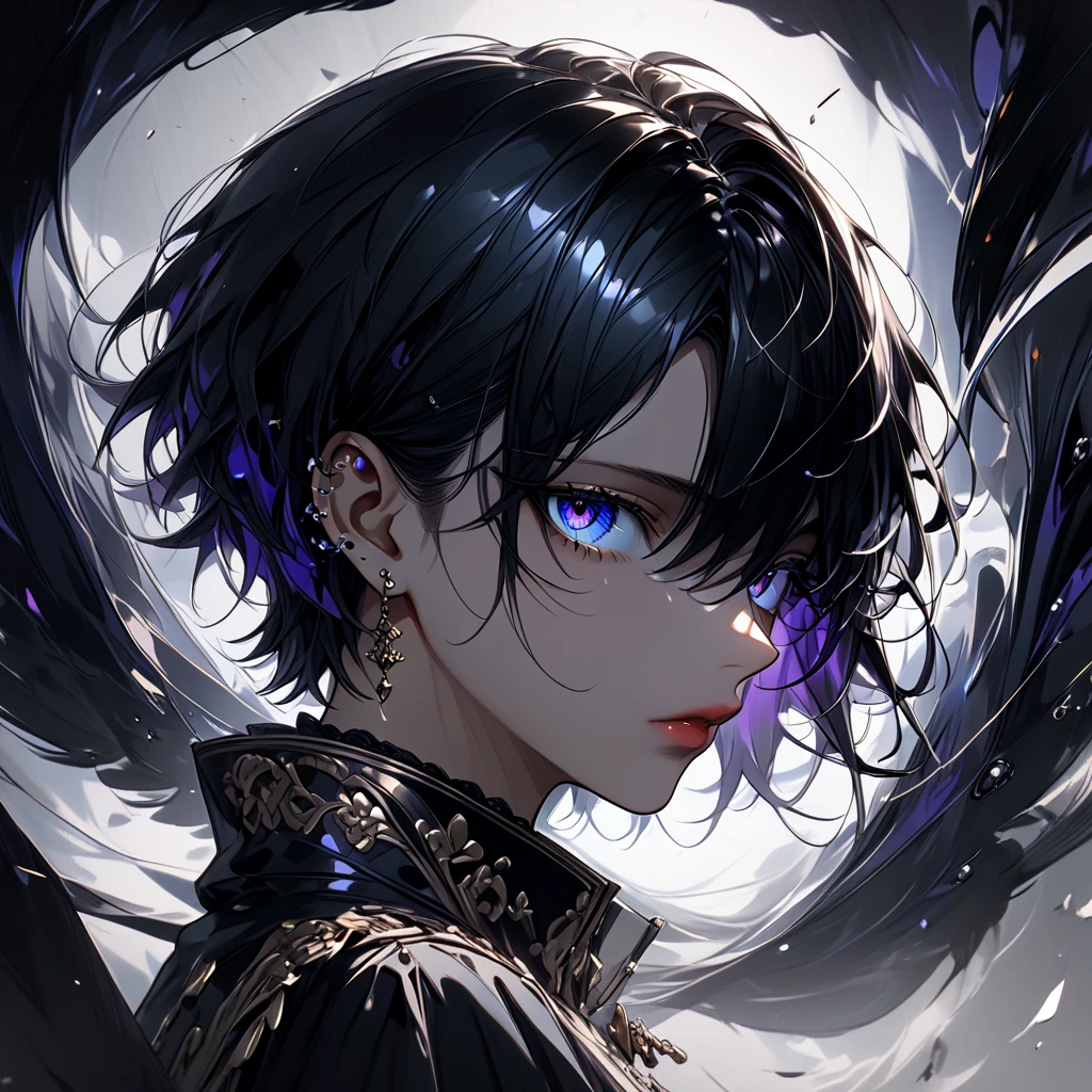(Highest quality),(masterpiece), 8k,Very detailed, Detailed light, Best Shadow,Detailed reflective eyes, Beautiful Eyes, Very detailedな顔,One person,Gloss,Fantasy,Quiet anger,Expressionless,looking at the camera,front,Black Hair,Yor briar,Spy&Family,assassin,darkness,face is dirty for painting,Dynamic Angle,