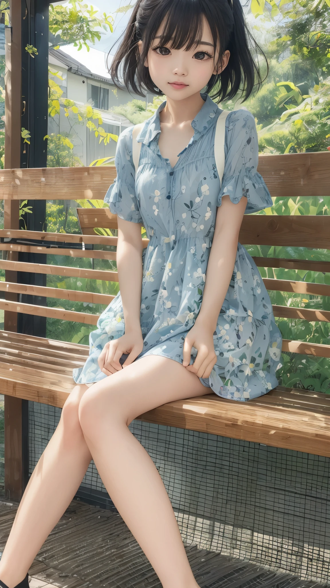 top quality、 natural depiction、 nothing 、 details、delicate、Very high degree of perfection 、 Beautiful Body Lines,Girls are middle school students 1Grade、 black hair、Cute girl's eyes、Best ratio、 小さなchest、 (((Satoko Hojo)))、shoes 、(I'm wearing a summer dress made of light fabric)、The weather is heavy rain、 (Underwear、transparent with panty line) 、( has a high degree of perfection ),.(stroking a girl 'chest:1.0)、( Japanese Middle-Aged Man 、hugging a girl sitting on a park bench:1.2)、(stroking a girl 'chest:1.0)、(Inserted inside a girl's body :1.2)、(( girl with a puzzled expression:1.2))、(perfect anatomy:1.2), (detailsな手:1.3, perfect right hand:1.2), (detailsな脚:1.3, thin thighs, beautiful feet)