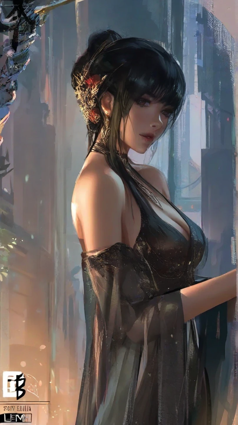 woman in evening dress,(((She is accompanied by a baby pet dragon))),(((1woman))),((beautiful woman)),woman,1female,((milf,mom,mature,mature woman,45 years old female,adult)),
(large breasts:1.4),saggy breasts,(((black hair:1.4,hi-top fade Haircut:1.4,hi-top fade:1.3,Mohawk))),(((blue_eyes:1.3))),intricate eyes,beautiful detailed eyes,symmetrical eyes,((fat)),(((lustrous skin:1.5,bright skin: 1.5,skin tanned,shiny skin,very shiny skin,shiny body,plastic glitter skin,exaggerated shiny skin,illuminated skin,wet legs))),(spider lower abdomen,narrow waist,wide hip,imbo body,inflated legs,detailed body,(detailed face)),
cute,slutty,seductive,erotic,(((nsfw))),evil woman, villain, ambitious look,
strapless draped long dress, blue dress,(((deep neckline,cleavage))),((wet clothes,intricate outfit,intricate clothes,ornate outfit,ornate clothes,embroidered outfit,embroidered clothes)),
(dynamic pose:1.0),solo focus,((smug)),(centered,scale to fit dimensions,Rule of thirds),
cyberpunk city by the ocean at night, with bright neon signs and dark stormy clouds and puddles, scenery:1.25,
highres, sharp focus, (ultra detailed, extremely detailed), (photorealistic artwork:1.37),(extremely detailed CG unity 8k wallpaper),((synthwave background theme)),(((vibrant colors))),(intricate background),(masterpiece),(best quality),