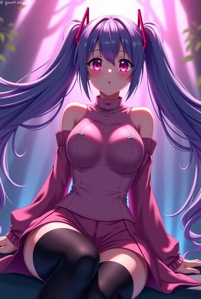 (Incredibly ridiculous absolute resolution:1.5)、(supreme: 1.5)、(top-quality: 1.5)、hight resolution、Ai Hoshino、Purple hair、girl with、sexual act、ssex、insertion、tits out、cunt、vaginal、Female genitals、blushed face、Iki face、Normal bit、M-shaped legs、Spread your legs wide、Beautiful breasts、huge tit、teats、barechested、nudde、White fluid flows from the female genitals