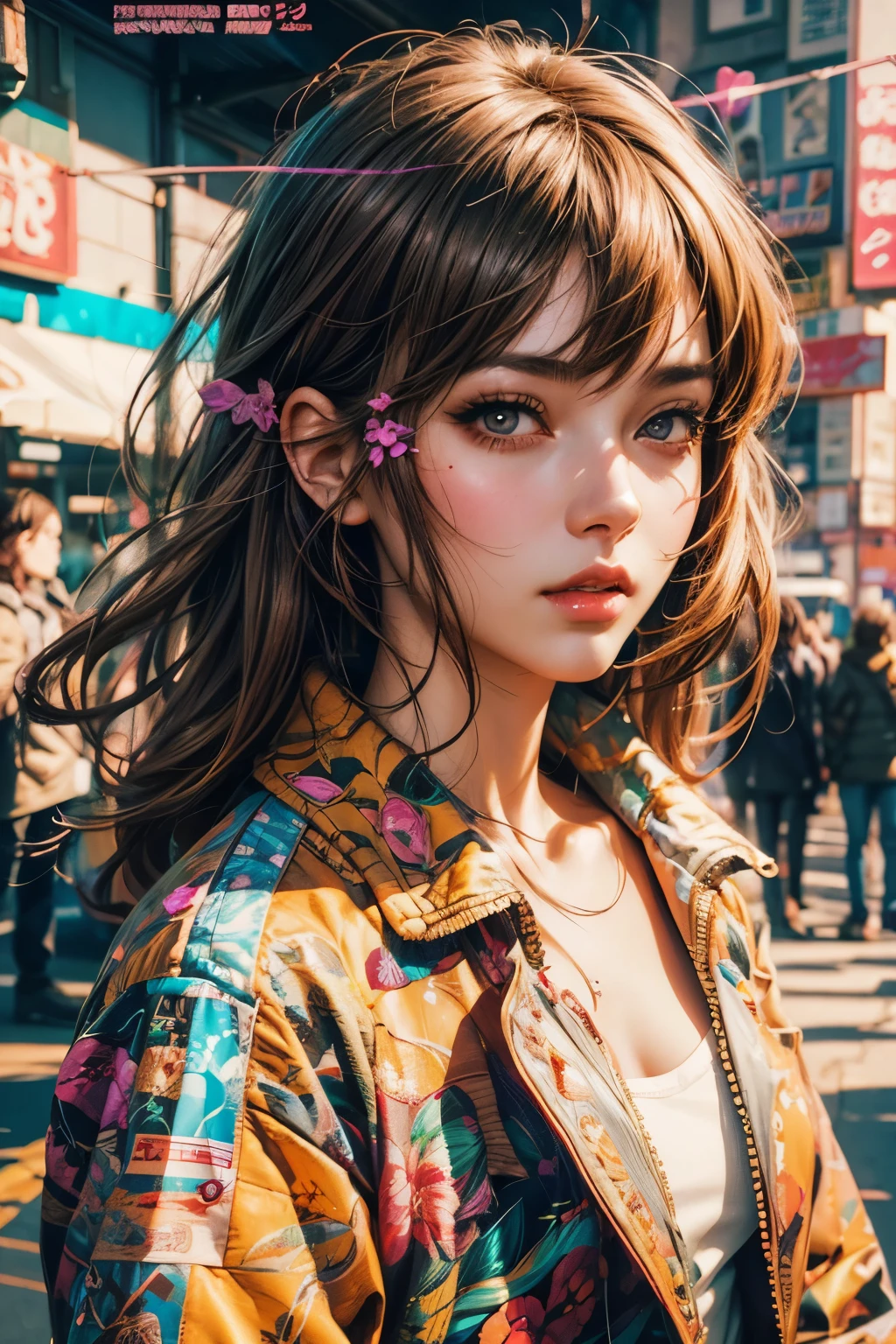 pace girl| standing alone on hill| centered| detailed gorgeous face| anime style| key visual| intricate detail| highly detailed| breathtaking| vibrant| panoramic| cinematic| Carne Griffiths| Conrad Roset| ghibli