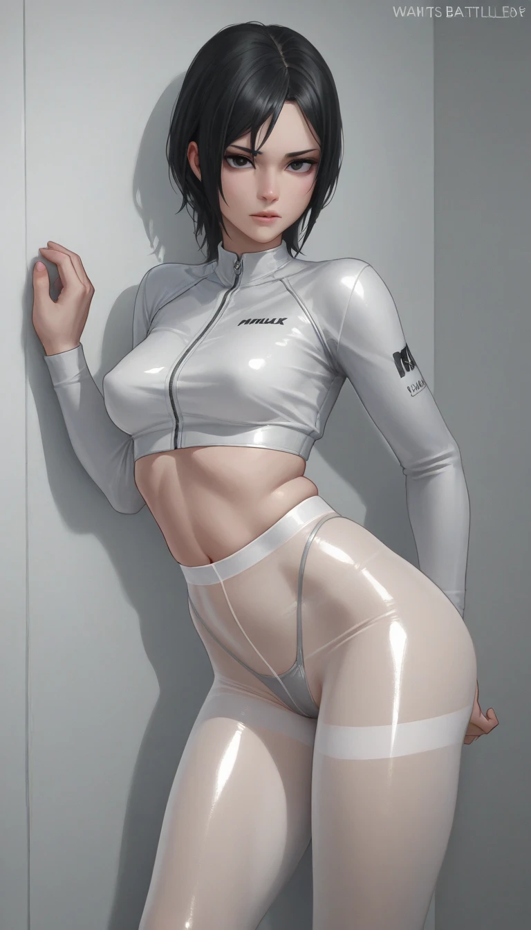 short legging white, short legging white, meia calça preta, meia calça preta, short em cima da meia calça,1girl muscular pale skin black hair yellow eyes black against wall sad sad sad sad tight short leggings white thick thick thick thick muscular muscular muscular muscular muscular girl dark dark, meias calça marrom, coxas sexy, belos olhos, meia calça preta, meia calça marrom , , best quality, highres, solo, black hair, , black gloves, bike_shorts, bangs, white shirt, badge, medium breasts, cowboy shot white , frown, , leaning forward, pointing at viewer