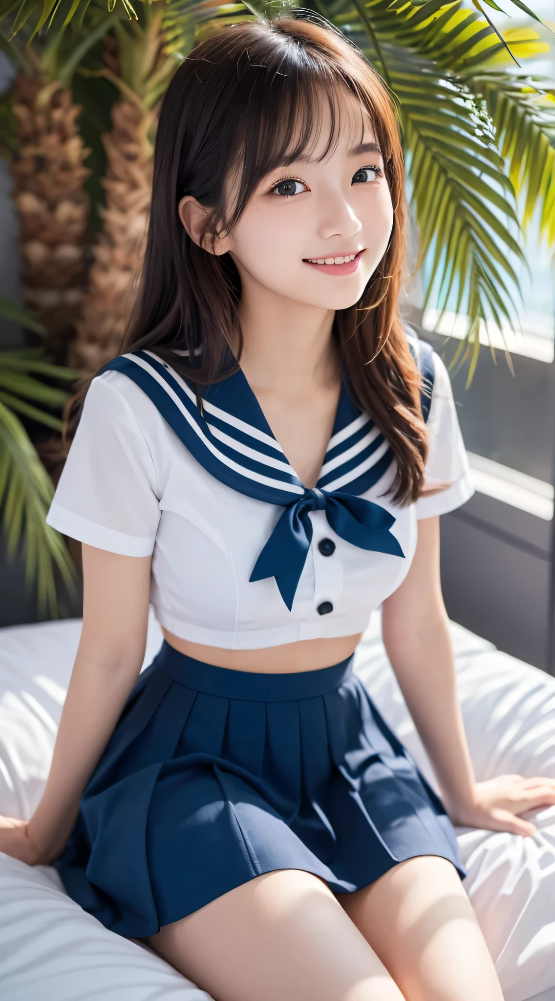 (8K、RAW Photos、top-quality、masterpiece:1.2)、(realisitic、Photorealsitic:1.37)、1人、japanes、18year old、femele、Classroom、natta、profetional lighting、Photon mapping、torn、Colossal tits、The tips of the knitted, which are pure white and very small in size, stick out、areola protruding、The shape of the pubic area is clearly visible、gals、Lots of lashes、Lame on the eyelids、Pitch black lip、Pitch black heels、pubick hair、the lower abdomen bristles、A slender、crotch open、My are big and are about to spill out of my bra、Very much pubic hair、pubic hair is very protruding、((See-through sailor suit、Short pleated skirt,No hat))、maroon short hair