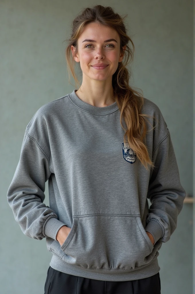 ((best quality)), ((Meisterwerk)), (Detailed), 1 girl, Pullover mit schulterfreiem Schnitt,
