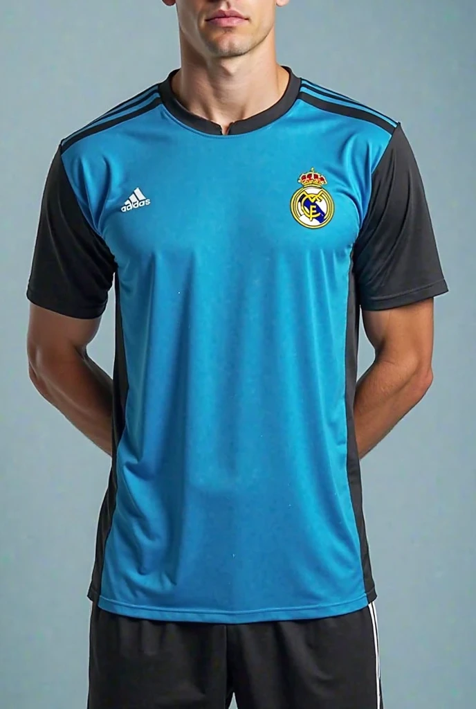 Orange and black t-shirt with grey details for law school inspired by the Real Madrid alternative shirt