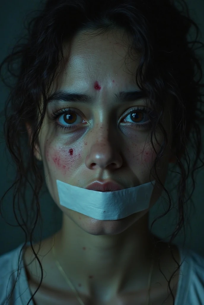 A woman being raped on a bed by a monstrous creature, extremely detailed, photorealistic, masterpiece, cinematic lighting, dark fantasy, horror, high contrast, deep shadows, detailed facial features, detailed anatomy, visceral, dramatic composition, moody colors, muted palette
