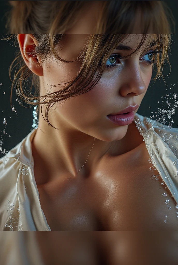 masterpiece,ExtremelyDetailed(ProfessionalPhoto of Stunning woman standing under the fall) (Joyful Expressions LifeLike Rendering) Banana in face, ((White LiquidSoap dropped face and hair)) (facial (ahegao) Shampoo Bubbles), ((Extremely detailed beautiful face and eyes)), Radiant FineSkin . BREAK ((Farrah Fawcett Majors)), (ShoweringWater:1.6), blush,hidden hands (no extra hands), Beltbra, (Overflowing boobs Overflowing bubbles Overflowing water)(((wet hair wet face wet skin wet hair:1.42))), 