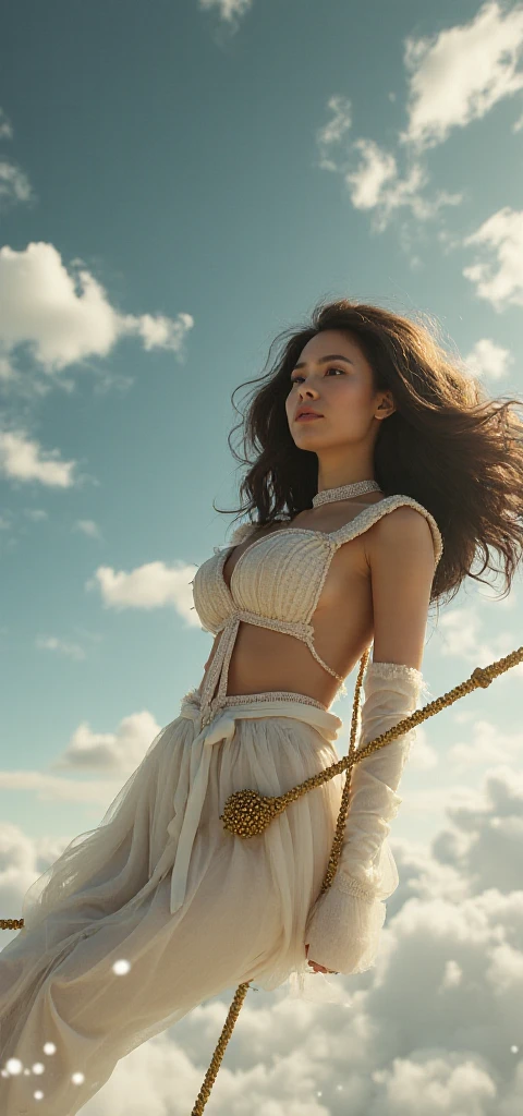 Photo, 8k portrait of a beautiful Mayan woman , brownish skin ,with brown hair, translucent white dress,Photografía digital intrincada, elegant, very detailed, majestic, arte de artgerm y ruan jia y greg rutkowski pintura surrealist  obra maestra, side lighting, beautiful finely detailed eyes:  1.2, HdR, realist, High Definition. Fantasy art style, Boris Vallejo