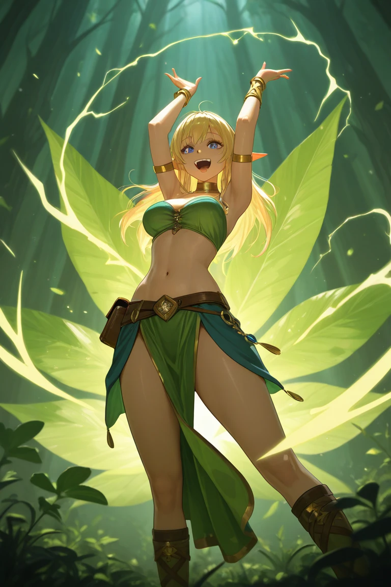 ((jungles)),(elf milf),((Climbing a tree)),((golden tattoo covering whole body:1.4)),flower ribbon,(golden hair),Detailed details,((thick body: 1.4)), (Curvy:1.35),Curvy physique,compelety naked,Close-up of assWoman, long black hair with bangs, pale skin, black shirt, black mini shorts, looking to the side distracted, sitting on the sofa, talking on the cell phone, on a cell phone call, talking, open mouth, attractive look, mature face, deep slanted eyes, muscular body, defined biceps, thick legs, slim waist, talking on the cell phone, on a cell phone call