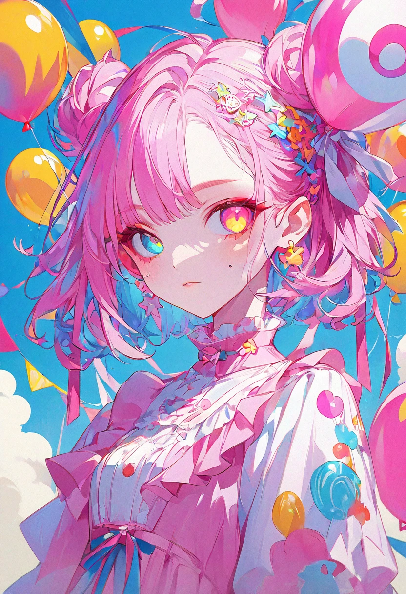 clown,smile,(convenient censoring),(wavy multicolor hair:1.2),(smokeanywhere:1.4),(nude:0.85)