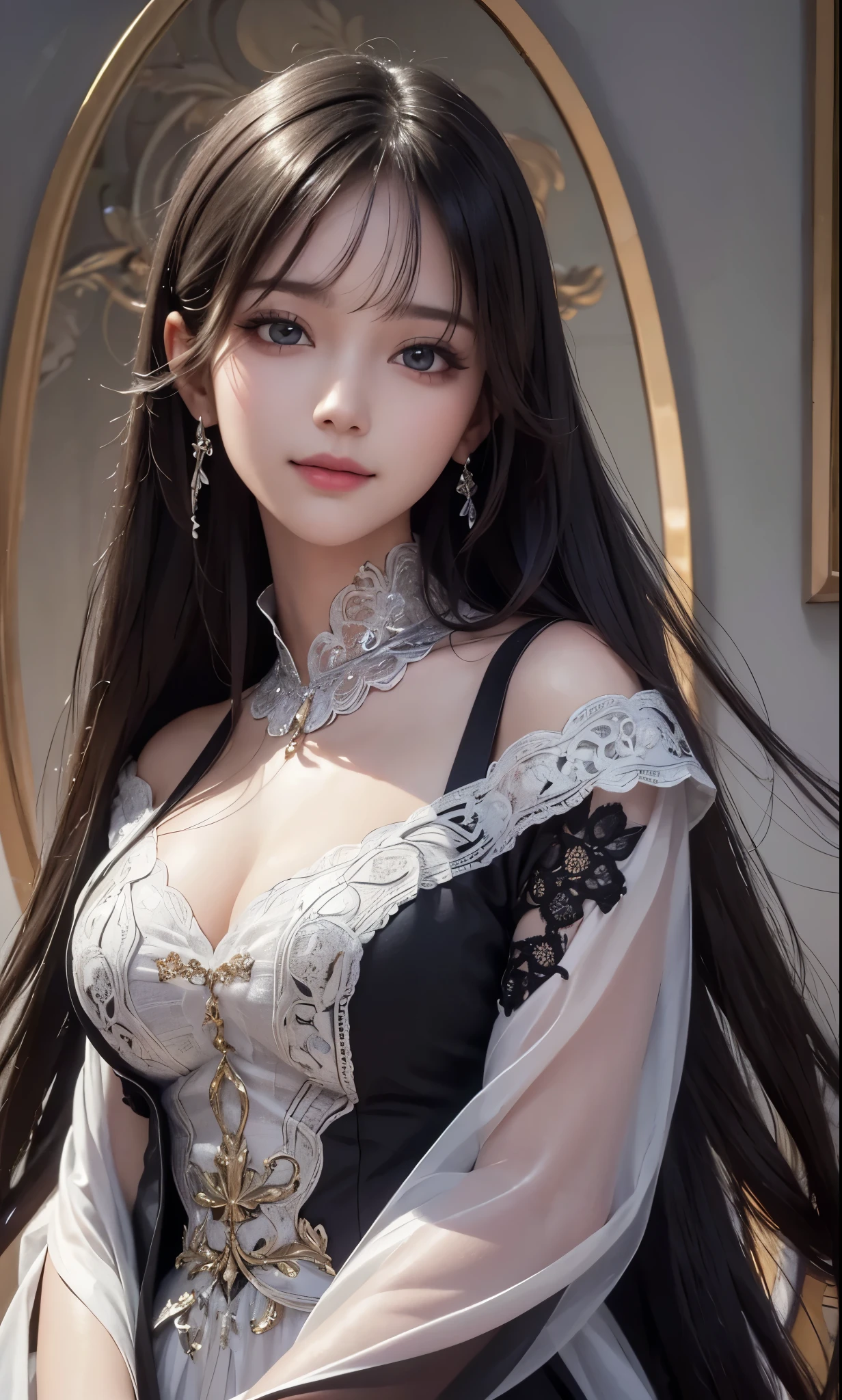 One Young Woman、smile、Black Hair、bangs、Random Hairstyles