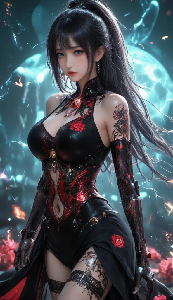 ((Highest quality)),(Ultra-high resolution),(Very detailed),(Detailed Description),((The best CG)),(A masterpiece),Ultra-detailed art,素晴らShii絵画芸術,(Fantasy art with intricate detail:1.5), (nightmare:1.6),(Female Devil:1.5),(spider),(scorpion),(snake),(goat),(bat),(Dragon),((Fusion:1.6)), Vulgarity,(Evil:1.3),disaster々Shii,(Tattoo:1.6),Darkness:1.3,