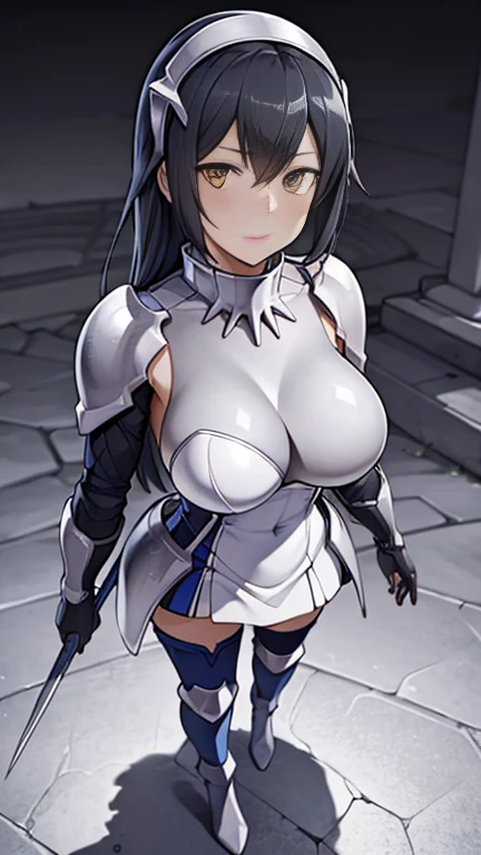 (masterpiece), (best quality), (ultra-detailed), very aesthetic, illustration, perfect composition, intricate details, absurdres, detailed face, (intricate),1girl, (kirigaya suguha, sword art online, green eyes, black hair, medium breasts), (realistic face:0.7), (narrowed eyes), nipple,perfect face, 4k, extremely detailed anime illustration,, enhanced details,cowboy shot,perfect anatomy,smooth skin, (gray background), cristal clear eyes, beautiful face,(anime style:1.5), (highres:2),