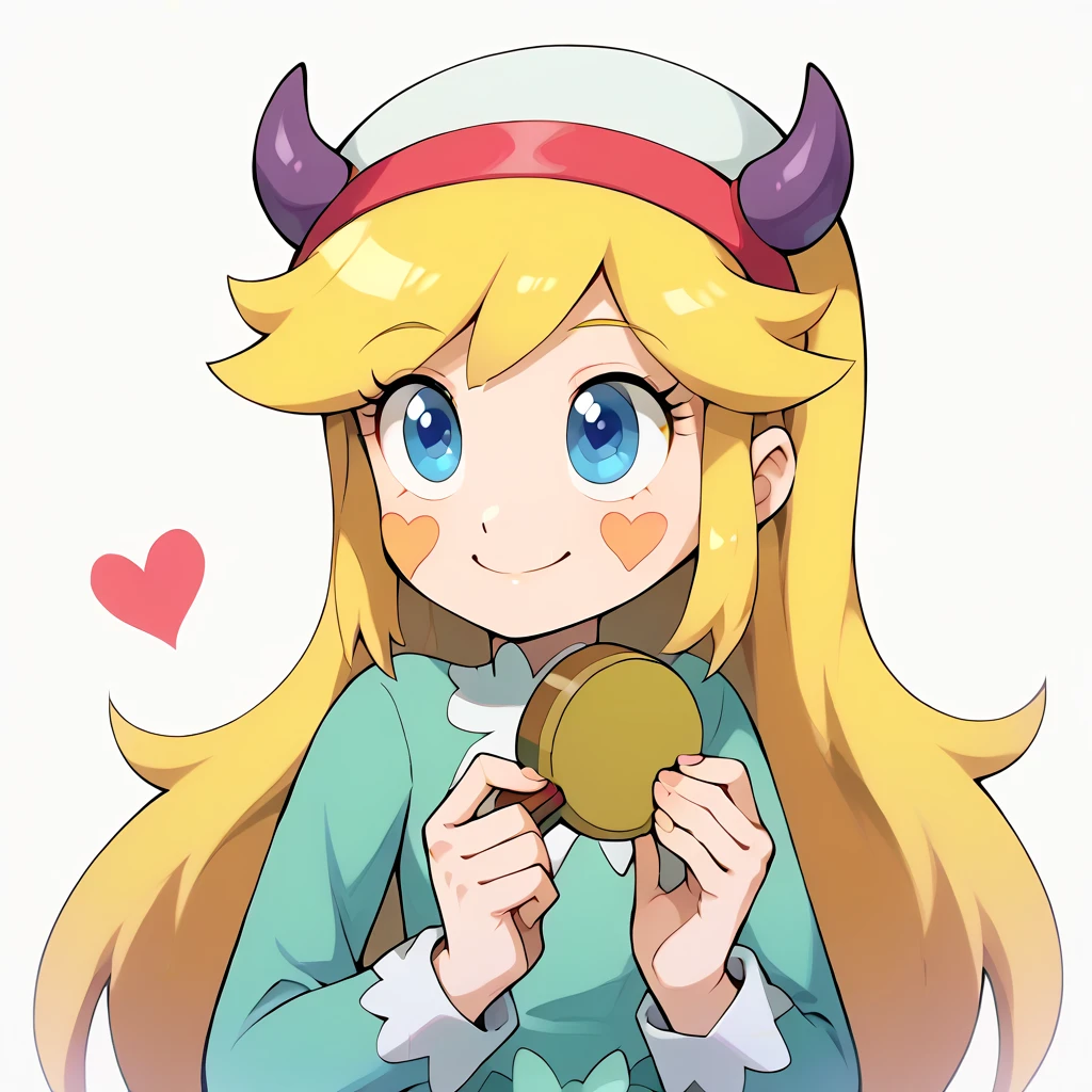 Neeko anime girl with blonde hair and yellow eyes looking at the camera., Stop four *, Junko Enoshima, Moe anime art style, in an anime style, [[[[smiling evilly]]]], anime monster girl, Marisa Kirisame, shikami, Stop four, anime style portrait, perfect anime face