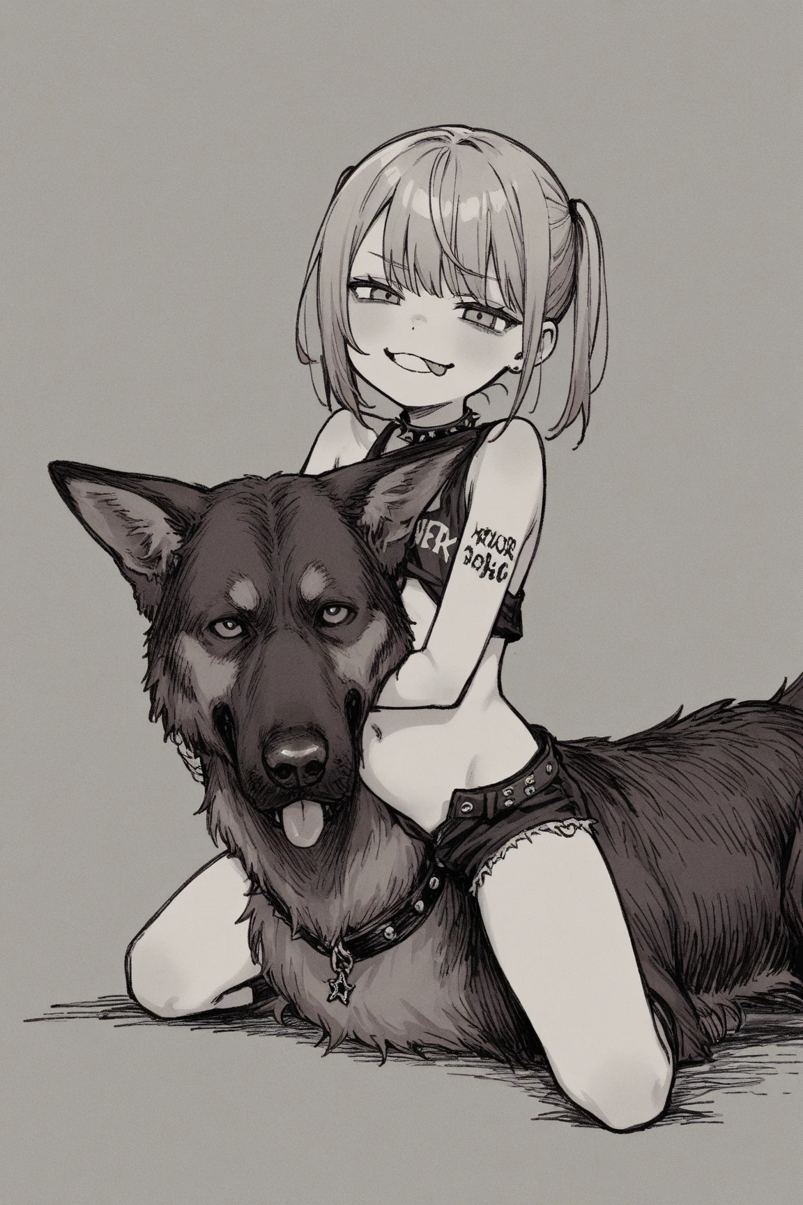 Girl fucking with dog (Zoophilia)