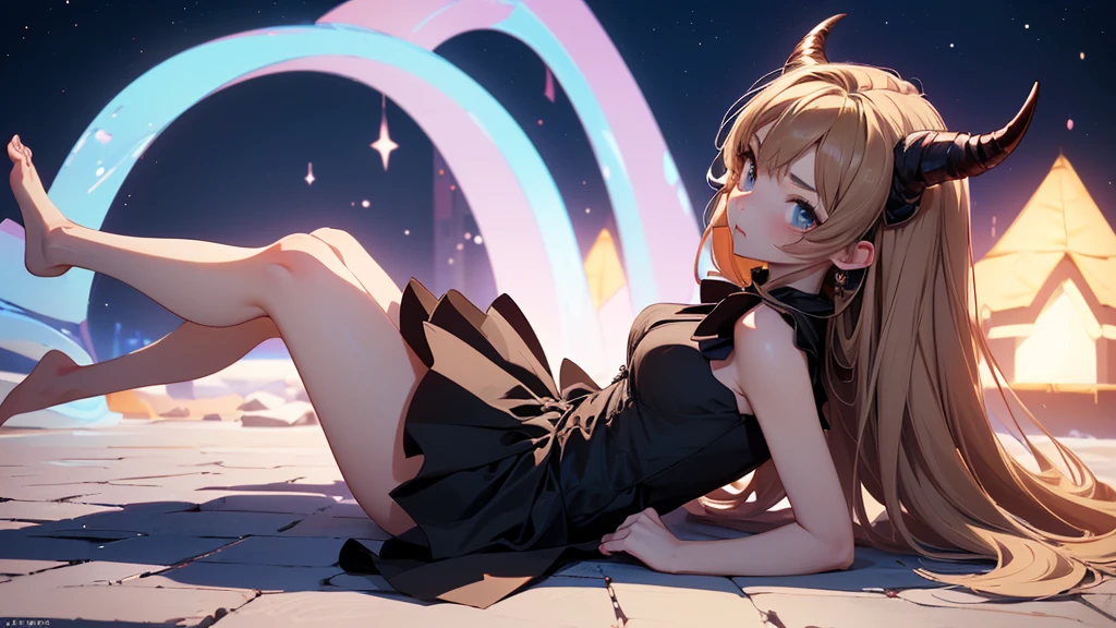 Chiho Saito, Georges Lepape, Surreal, mysterious, strange, fantastical, fantasy, Sci-fi, Japanese Anime, walking teacup, broken moon, chess, blonde miniskirt beautiful girl Alice, perfect voluminous body, detailed masterpiece Hyper realistic sharp focus sexy tits erotic ass skin wet wet smooth glistening provocative body on all fours