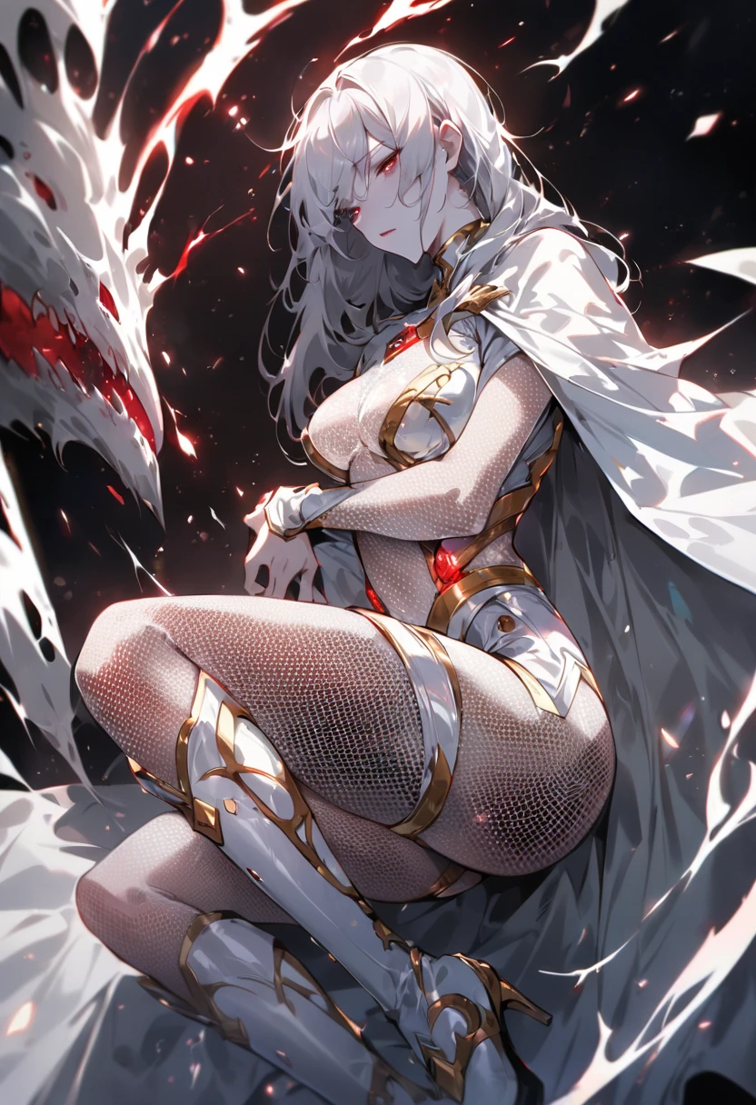 ((nsfw)),(gigantic breast:1)),(masterpiece, best quality),((high resolution 4k)), 1lady, solo, (white Scales, scaly body), halo, wings,fallen angel, black hair, loose waves, red eyes, (dragon, art by hermann nitsch, zdzislaw beksinski, dariusz zawadzki, giger), big breasts,fully naked,spread legs,exposed,, transparent clothes,
