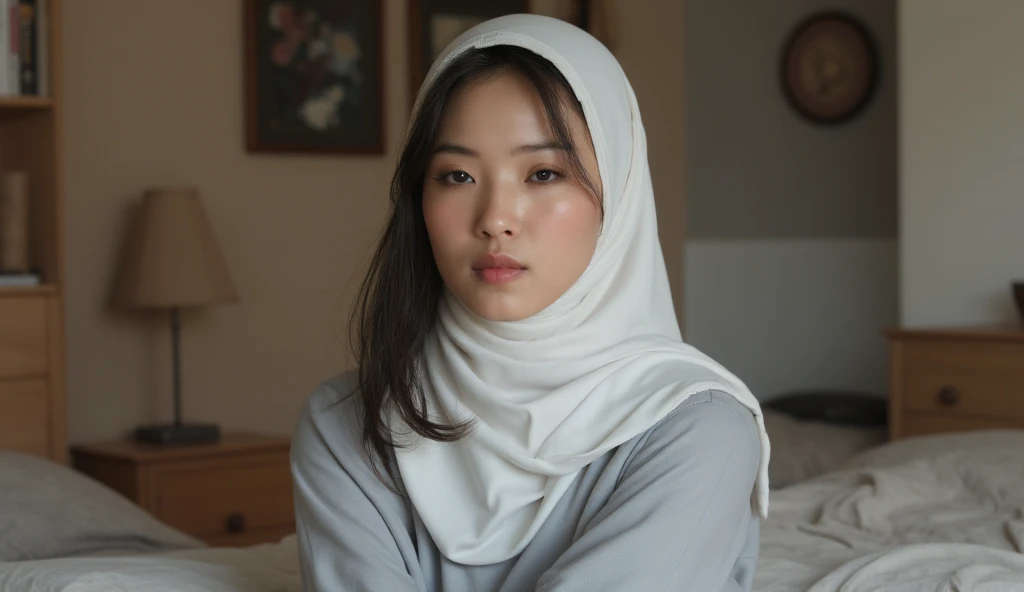 Big booty Asian girl with a hijab on