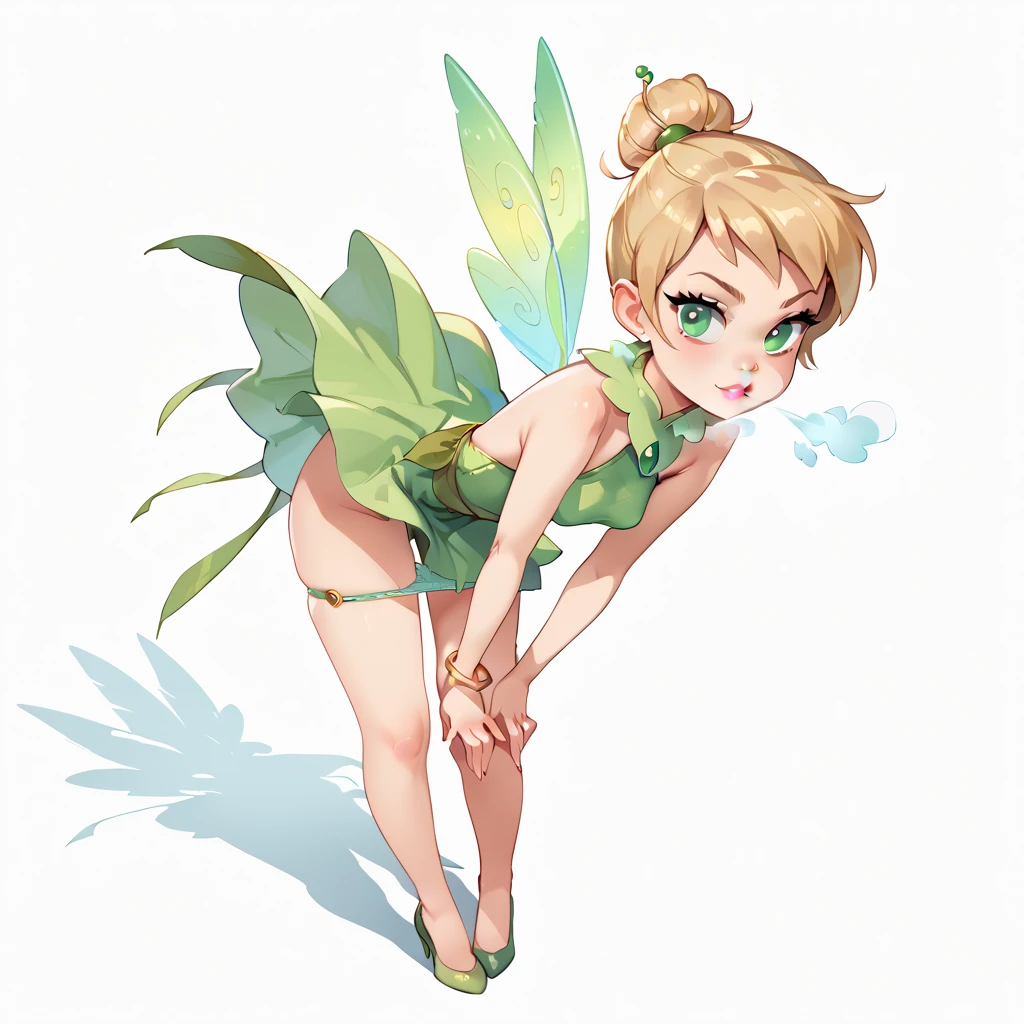 tinkerwaifu,single hair bun,strapless green dress,fairy wings,TinkerWaifu con un peto y short de tennis muy ajustado,ropa ajustada,adjusting clothes,sexy ,pose erotica, CLOTHES TUG,SKIRT TUG,DRESS TUG,SHIRT TUG, tapando su parte intima con la mano, SWEATER TUG,WIND,WIND LIFT, exterior soleado,sola, cuerpo completo, trasero grande, small boobs,ultra-high-resolution, Perfect Anatomia, beautiful hips and stomach, Cara hermosa, manos hermosas, Beautiful, High resolution eyes, Concepto de personaje, Perfect Anatomia, Detalles altos,ojos en blanco, lengua afuera, boca abierta, Ahegao, heavy breathing,Ahegao,ojos en blanco