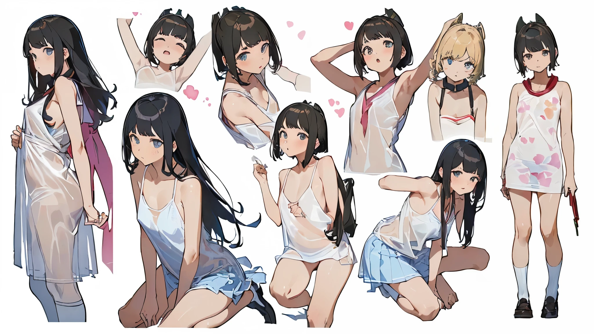(((((realistic, Painting, 少female, 4K, masterpiece:1.5, masterpiece:1.5, top quality:1.5, high resolution:1.5, Perfect Head:1.5, super detailed illustration:1.5, beautiful eyes:1.5, nude:1.5, character concept art:1.5, Official Art, HYPER DETAIL,  Full of Details ,  high definition exquisite fan art, calm color, Deep color, watercolor, Popular characters, Best character, Supreme character, Popular charactersデザ, Best characterデザ, Supreme characterデザ, Trendy character design, Popular charactersヘアカラー, Popular charactersヘアデザ))))), ((((ティーン少female, 青年female, female, 成人female, 淑female, 二次性徴期少female,  puberty,  puberty処female,  pubertyfemale性器,  puberty少female,  pubertyギャル,  pubertyギャル少female, 日焼け少female, 9歳少female, 10歳少female, 11歳少female, 少female, 13歳少female, Whole body, full body, whole body, Realistic head and torso, Age-appropriate head and body , Character design sheet , multiview,  three-sided view, front view, side, side view, behind, Behind the View, Full body shot turnaround , same characters, Same role,  scene of environmental change , Mr.々Composition, Mr.々Angle, having fansa, That's Fansa)))), (((female子学制服と全身全裸の比較, 全身全裸とfemale子学制服の比較, Whole bodyの着ている薄い学制服が透けている, The school uniform is see-through, revealing the naked body, The school uniform is see-through, revealing the naked body, The school uniform is see-through, revealing the naked body, The school uniform is see-through, revealing the naked body, 年齢相応のfemale性器が見えている, 年齢相応のfemale性器が透けて見えている, 全身の立ち姿勢でWhole bodyを見せている, The upper body is bent in a standing position with the whole body, 上体をのけ反らせて腋を見せてsquatting, 全身の立ち姿勢でshowing armpits, 全身の立ち姿勢で少し上体を反らせてshowing armpits, 腋を見せたsexy pose, 両腕を上げて腋を見せたsexy pose, 上体をのけ反らせて腋を見せてしゃがんだsexy pose,  standing position with the upper body slightly raised to look up at the top , Age-appropriate realistic buttocks, Butt line , スポーティなButt line , 引き締まったButt line , behindからの全身を斜め下から見上げたButt line , behindからの全身を斜め下から見上げた引き締まったButt line , behindからの全身を斜め下から見上げたスポーティなButt line ,  back line , 最高の back line , Waist line , 最高のWaist line , Pelvic line , 最高のPelvic line , 引き締まったPelvic line , curvy beauty, curvy beauty少female, Groin, 最高のGroin,  showing the body, Lift up the , toned body, appeal to abs, Appealing your armpits, showing armpitsポーズ, 腋を見せたsexy pose, Natural Gestures , 自然 Poses , Cute gestures, cute pose, Mr.々 Poses , Cool pose,  aggressive pose, Action Pose,  Brainy Pose, sexy pose, A picture perfect pose, Popular Poses ,  Beautiful Poses , healthy body, 健康的 Poses , smile　愛らしいsmile　最高のsmile　屈託のないsmile　Baby face　 cute expression　A rich expression　adorable expression　 ish expression　soft expression　Angel　Angel界隈　Little Devil　Little Devil的　idol　idolの制服　ジュニアidol　female子学生の夏服　処female　ignorance　 clear　 pure 　Obedient　 sexual goodness theory 　Closeness　Evil free　Emotional　open　aggressive　sensual　 charming　Passionate　Emotional　Bold　Fan　Shameless　fine　Cheerful　Active　active　dynamic　 playful gesture　Friendly gestures　playful 　I miss you　 enjoy　is delighted　Happy 　 is inviting to have sex　The well-liked 　loved　elegant　stylish fashion　 pubertyのファッション　fantasy　fantasy制服　fantasy衣装　noble　noble制服　upper class　upper class制服　Vtuber　人気Vtuber　セクシーVtuber　cosplayer　人気cosplayer　セクシーcosplayer　 positive for home　sensitive　succubus　 female 　Pastoral　bright vibe　Cyberpunk　 History　god聖　魔法少female　魔法少femaleの制服　 puberty少femaleの日焼け跡　sunburn marks on swimsuit　Mr.々I'm wearing an accessory 　Wears a lot of decorations　Bright decoration　 Thin black tights that fit the whole body are transparent　showing armpits　腕を上げてshowing armpits　is pulling up her hair　squatting　Dance performance　Dancer　Dancing beautifully　god々Female genitals with a straight line in the crotch of an age-appropriate girl that is completely transparent from 　1枚だけのWhole bodyのアップシーン)))