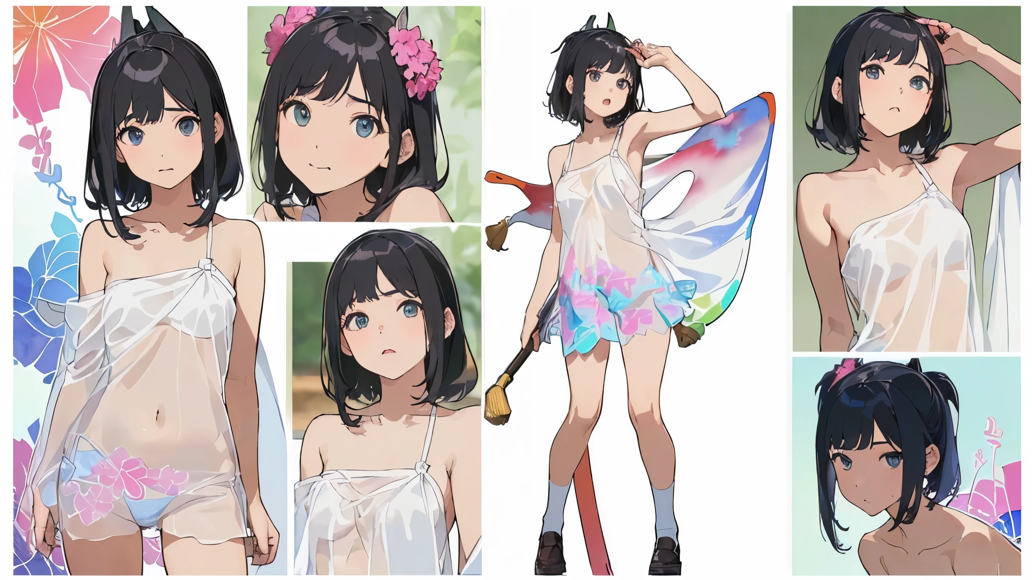 (((((realistic, Painting, 少female, 4K, masterpiece:1.5, masterpiece:1.5, top quality:1.5, high resolution:1.5, Perfect Head:1.5, super detailed illustration:1.5, beautiful eyes:1.5, nude:1.5, character concept art:1.5, Official Art, HYPER DETAIL, Full of Details , high definition exquisite fan art, calm color, Deep color, watercolor, Popular characters, Best character, Supreme character, Popular charactersデザ, Best characterデザ, Supreme characterデザ, Trendy character design, Popular charactersヘアカラー, Popular charactersヘアデザ))))), ((((ティーン少female, 青年female, female, 成人female, 淑female, 二次性徴期少female, puberty, puberty処female, pubertyfemale性器, puberty少female, pubertyギャル, pubertyギャル少female, 日焼け少female, 9歳少female, 10歳少female, 11歳少female, 少female, 13歳少female, Whole body, full body, whole body, Realistic head and torso, Age-appropriate head and body , Character design sheet , multiview, three-sided view, front view, side, side view, behind, Behind the View, Full body shot turnaround , same characters, Same role, scene of environmental change , Mr.々Composition, Mr.々Angle, having fansa, That's Fansa)))), (((female子学制服と全身全裸の比較, 全身全裸とfemale子学制服の比較, Whole bodyの着ている薄い学制服が透けている, The school uniform is see-through, revealing the naked body, The school uniform is see-through, revealing the naked body, The school uniform is see-through, revealing the naked body, The school uniform is see-through, revealing the naked body, 年齢相応のfemale性器が見えている, 年齢相応のfemale性器が透けて見えている, 全身の立ち姿勢でWhole bodyを見せている, The upper body is bent in a standing position with the whole body, 上体をのけ反らせて腋を見せてsquatting, 全身の立ち姿勢でshowing armpits, 全身の立ち姿勢で少し上体を反らせてshowing armpits, 腋を見せたsexy pose, 両腕を上げて腋を見せたsexy pose, 上体をのけ反らせて腋を見せてしゃがんだsexy pose, standing position with the upper body slightly raised to look up at the top , Age-appropriate realistic buttocks, Butt line , スポーティなButt line , 引き締まったButt line , behindからの全身を斜め下から見上げたButt line , behindからの全身を斜め下から見上げた引き締まったButt line , behindからの全身を斜め下から見上げたスポーティなButt line , back line , 最高の back line , Waist line , 最高のWaist line , Pelvic line , 最高のPelvic line , 引き締まったPelvic line , curvy beauty, curvy beauty少female, Groin, 最高のGroin, showing the body, Lift up the , toned body, appeal to abs, Appealing your armpits, showing armpitsポーズ, 腋を見せたsexy pose, Natural Gestures , 自然 Poses , Cute gestures, cute pose, Mr.々 Poses , Cool pose, aggressive pose, Action Pose, Brainy Pose, sexy pose, A picture perfect pose, Popular Poses , Beautiful Poses , healthy body, 健康的 Poses , smile 愛らしいsmile 最高のsmile 屈託のないsmile Baby face cute expression A rich expression adorable expression ish expression soft expression Angel Angel界隈 Little Devil Little Devil的 idol idolの制服 ジュニアidol female子学生の夏服 処female ignorance clear pure Obedient sexual goodness theory Closeness Evil free Emotional open aggressive sensual charming Passionate Emotional Bold Fan Shameless fine Cheerful Active active dynamic playful gesture Friendly gestures playful I miss you enjoy is delighted Happy is inviting to have sex The well-liked loved elegant stylish fashion pubertyのファッション fantasy fantasy制服 fantasy衣装 noble noble制服 upper class upper class制服 Vtuber 人気Vtuber セクシーVtuber cosplayer 人気cosplayer セクシーcosplayer positive for home sensitive succubus female Pastoral bright vibe Cyberpunk History god聖 魔法少female 魔法少femaleの制服 puberty少femaleの日焼け跡 sunburn marks on swimsuit Mr.々I'm wearing an accessory Wears a lot of decorations Bright decoration Thin black tights that fit the whole body are transparent showing armpits 腕を上げてshowing armpits is pulling up her hair squatting Dance performance Dancer Dancing beautifully god々Female genitals with a straight line in the crotch of an age-appropriate girl that is completely transparent from 1枚だけのWhole bodyのアップシーン)))