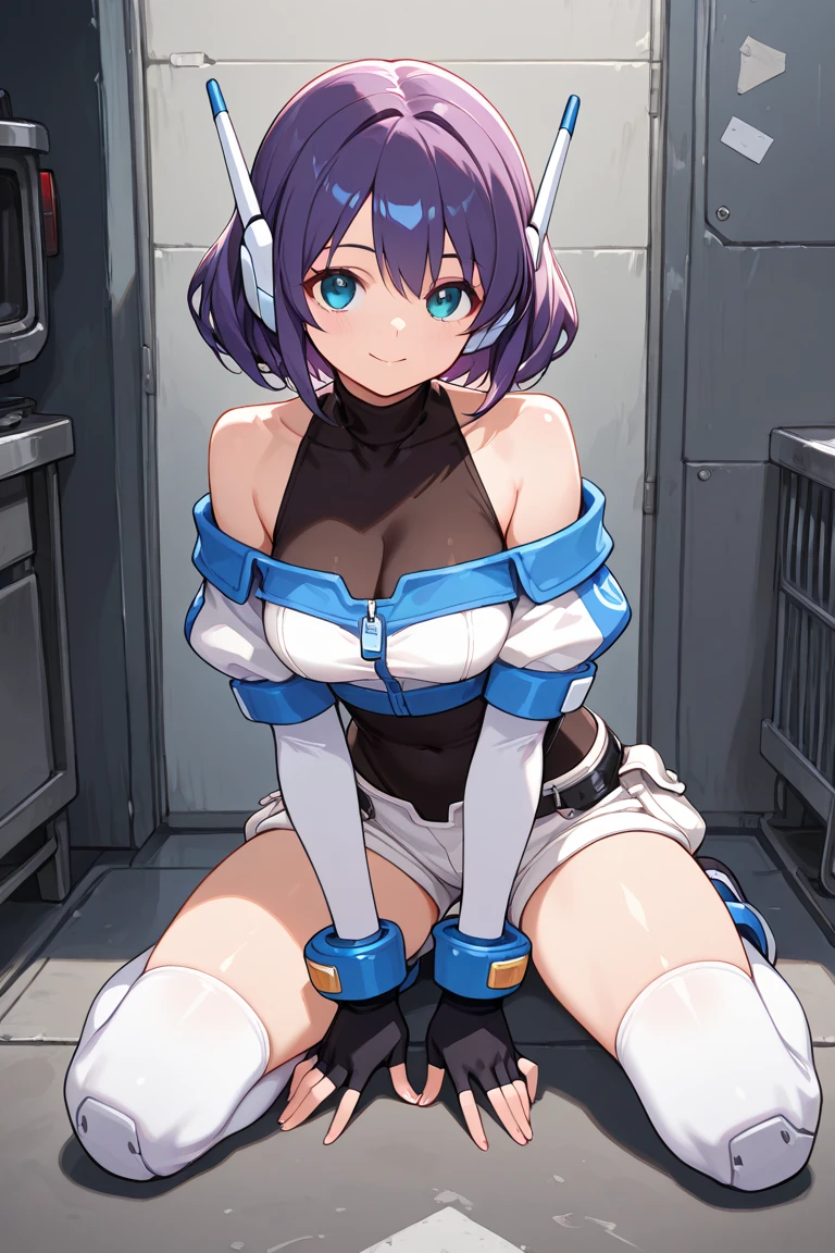 best quality, masterpiece, 1 girl, upper body, (silhouette lighting;1.4), sobbing, (licking, drooling:1.4), (short low twintails hair with bangs:1.3), retrofuturistic style gray bikini, jacket, gloves, (medium breast, cleavage, underboobs:1.2), (retrofuturistic style bed room:1.3)