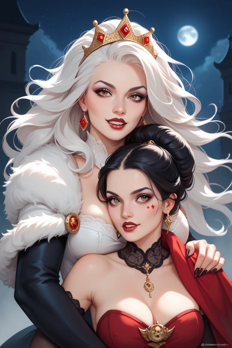 de Castlevania, mulher, Two angles ((vista frontal e vista traseira)) corpo inteiro, destacado sobre fundo branco, in authentic Slavic festive costume, identical clothes, desenho ultra detalhado, pintura ultra detalhada, contorno, arte profissional, oficial, in the form of high-quality illustrations