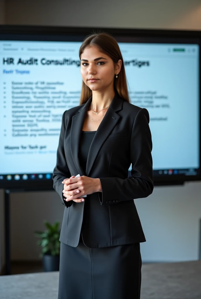 customer service girl, 8k, masterpiece, RAW photo, best quality, photorealistic, extremely detailed CG unity 8k wallpaper, Depth of field, Cinematic Light, Lens Flare, Ray tracing, (extremely beautiful face, beautiful lips, beautiful eyes), intricate detail face, ((ultra detailed skin)), ((1girl:1.9)), ((standing alone:1.9)), ((19years old)), (beautiful and aesthetic:1.2), (big smile:1.2), deep shadow, (sharp focus), [((Raiana-Elizabeth-Dilla:1.9))], pretty girl, (very slim slender fit-muscled body:1.9), (((business-style fashion:1.9))), (((modern office background:1.9))), (shiny skin), clear eyes, (pale skin), soft lighting, (flowing dark-black hair), (looking at viewer:1.9),highly detailed, ultra realistic, extremely detailed and realistic ((red:1.5)) clothes.