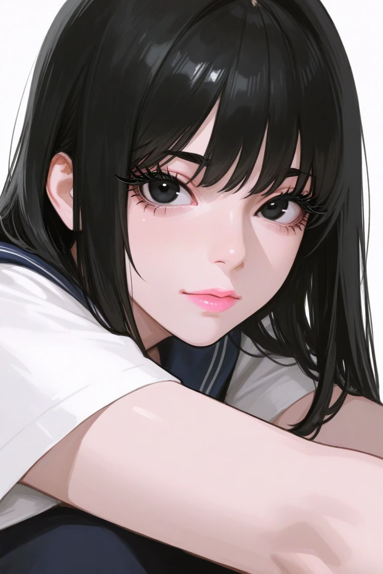 realisticlying、Two 18-year-old girls、Wearing a white polo shirt,Face enhancement,Chest super large zoom,Cleavage emphasis,Looking up from the bottom,Blackening of hair,Blue eyes,darkens the skin,African、Blushing,Red lips,A sexy,Bed sit,stick out your tongue and open your mouth wide、Banzai、Wearing underwear,Wrinkles between the eyebrows,Sweaty face