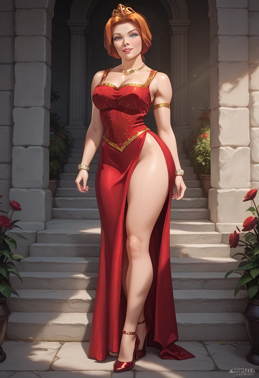 Romantic style, beautiful woman, beautiful accessories, full length, real,