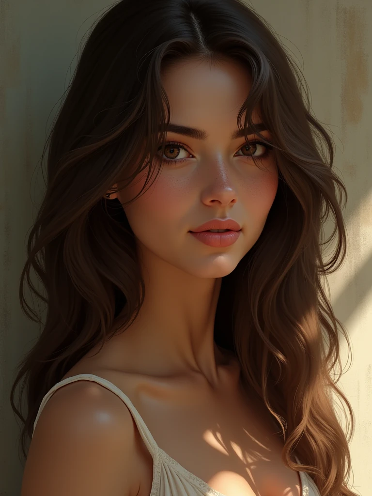 photo of Penelope Cruz, RAW, beautiful woman, ((portrait)), ((detailed face:1.2)), ((detailed facial feature, detailed skin, clear skin), (perfect proportioned body), ((nsfw:1.5)) (high detailed city environment, apartment balcony), (realistic photo, best quality, detailed), (8k wallpaper), (cinematic lighting, dramatic lighting) (sharp focus, intricate)