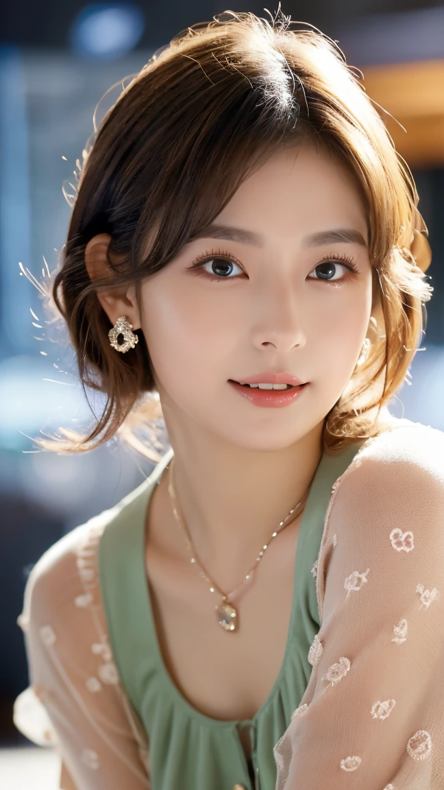 (((32K,very high res, high detailing, highly accurate,Masterpiece Girl 1:1.5))),Raw photo & realistic atmosphere,beautiful dark blue eyes,Detailed mouth,Glossy lips,Detailed eyebrows,Soft white skin that shines with every detail,,Eyes drawn in detail、Very beautiful eyes with azure eyes,Detailed lips、Very beautiful face,Very well-formed face、Lifelike face,shiny beautiful lips,Beautiful eyebrows,Infinite reality,Best design,(Insanely cute Japan 16-year-old high school girl,,Beautifully shaped breasts,Very cute beautiful girl,,Healthy body,Outstanding style:1.5),Best Natural Makeup,Japanese ido,Korean Idols,Young sensual idol,Moist eyes,Dark Beautiful Deep Eyes,Beautiful butt,beauty legs:1.3),超A high resolution、Natural and realistic face,Pure eyes are too cute,(((photorealisim,Photograph the whole body))),,Reality Live Action,(Fashionable earrings,a necklace,A bracelet,gyuru,Glossy nail art,Women's Winter Formal Dresses Fashion,Luxury coat,White G Strength,,pumps,hairaccessories,Calm and fashionable girl,light brown hair,short-hair,Ear hair arrangement,solo,little smiling,full body Esbian,Show full-body fashion,sitting cross-legs,Show off your beautiful legs, Only beauty young cute 15 year old girl,Very cute 15 year old girl:1.7),Night in Roppongi